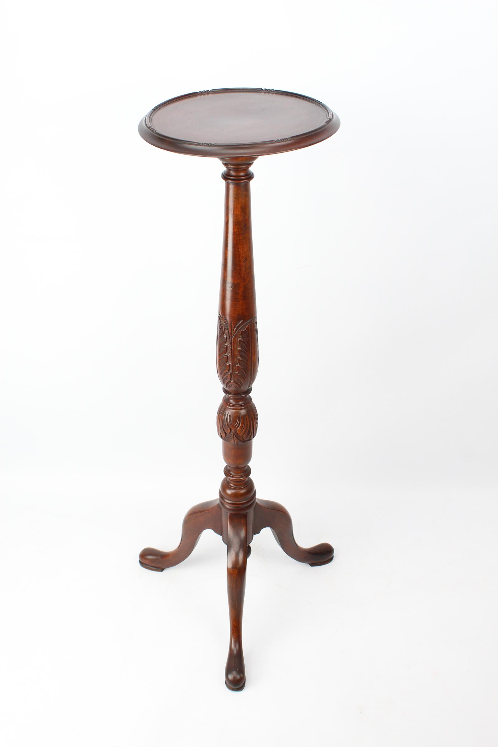 Tall Edwardian Mahogany Plant Stand / Torchère (1 of 13) Tall Edwardian Mahogany Plant Stand / Torchère (1 of 13)