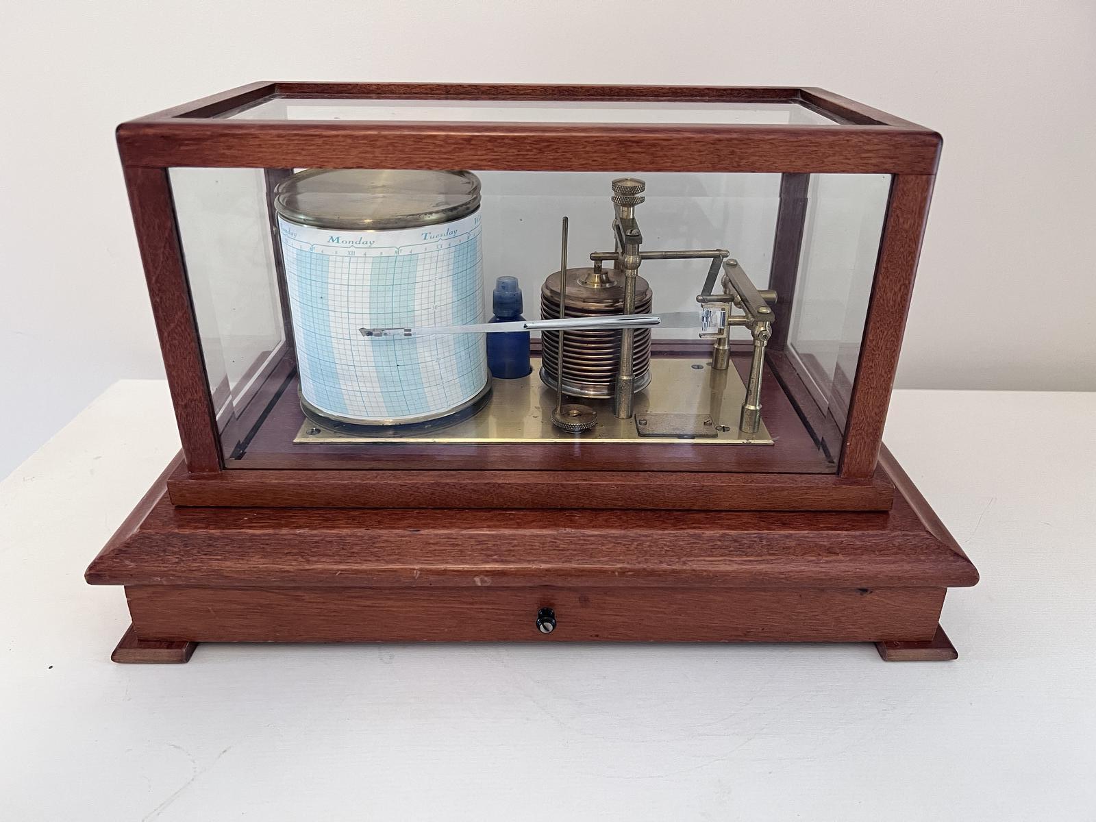 Contemporary Mahogany Barograph (1 of 5)