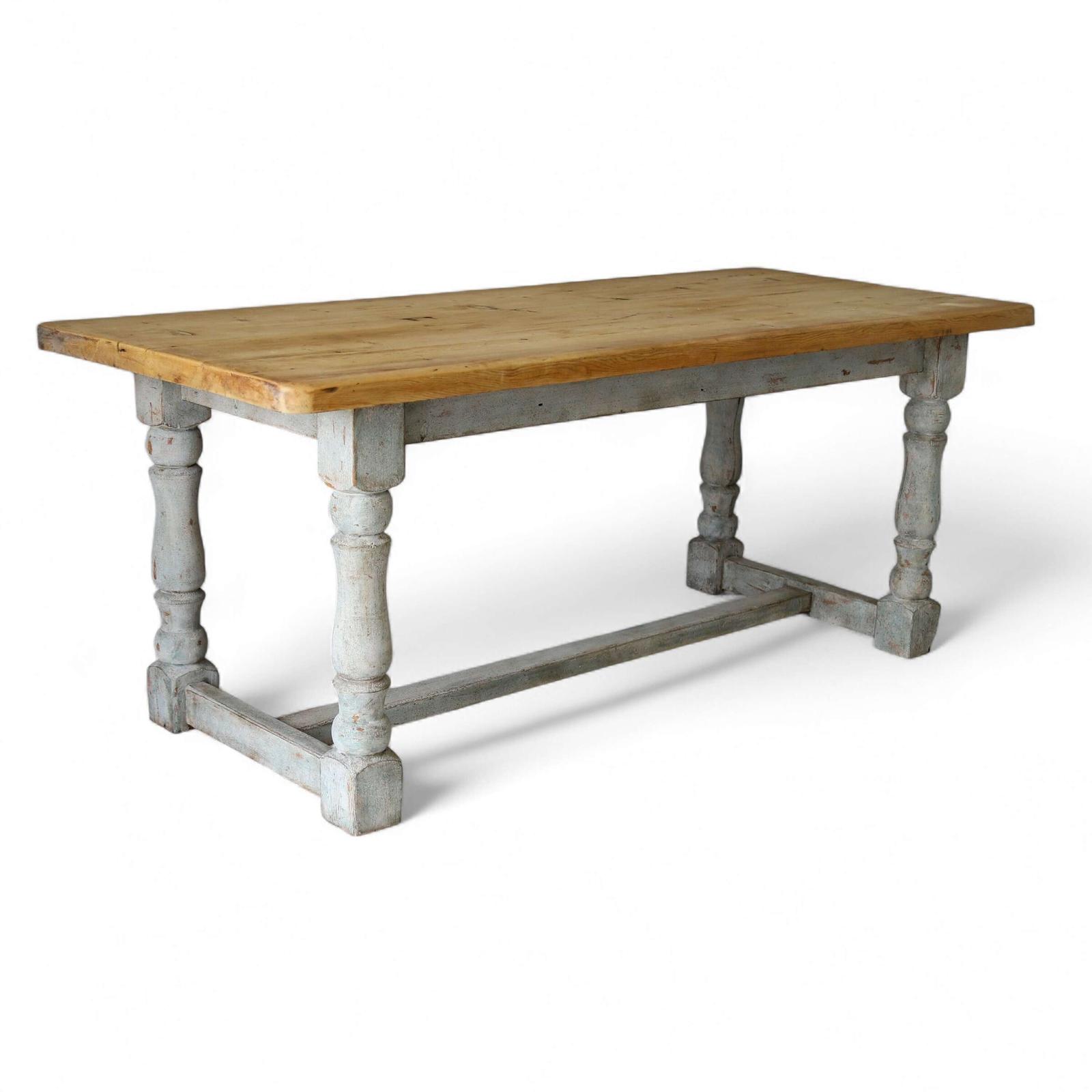 19th Century Pine Farmhouse Dining Table (1 of 13)