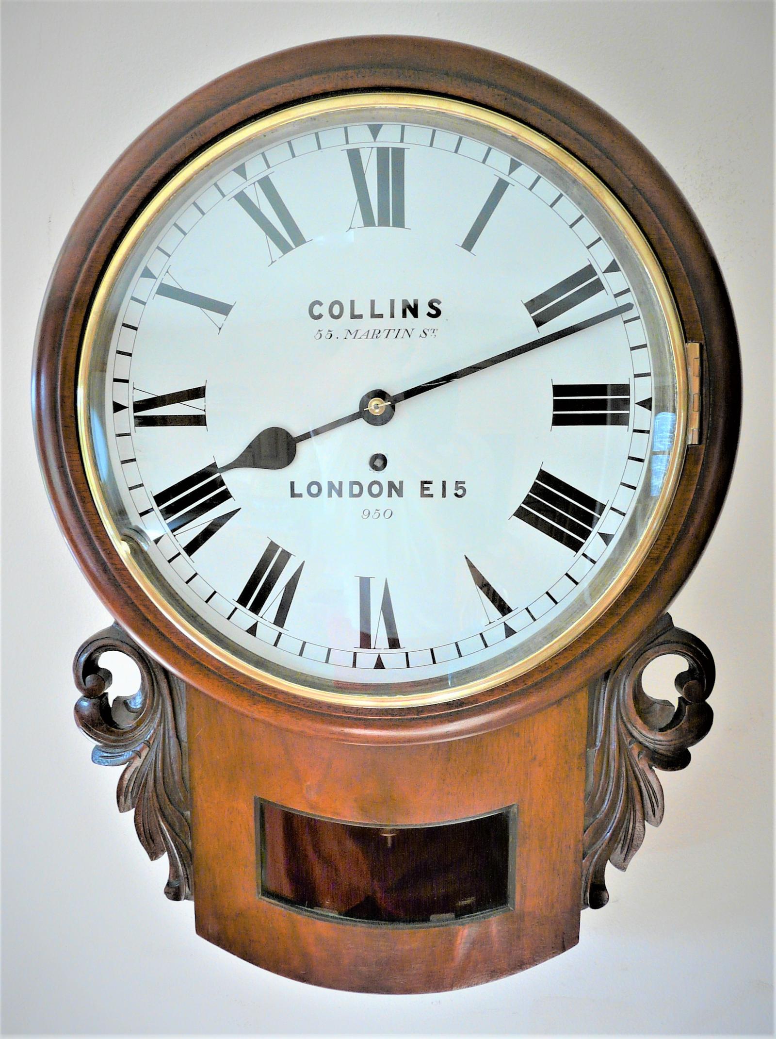 English Fusee Drop Dial by James Collins & Son 1875 (1 of 6) English Fusee Drop Dial by James Collins & Son 1875 (1 of 6)