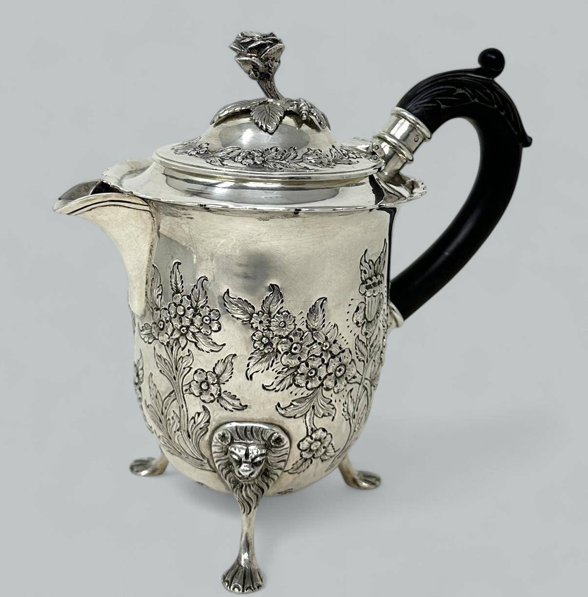 Irish Sterling Limerick Silver Teapot Coffeepot Dublin Mark Ireland 1955 20.4ozs (1 of 9)