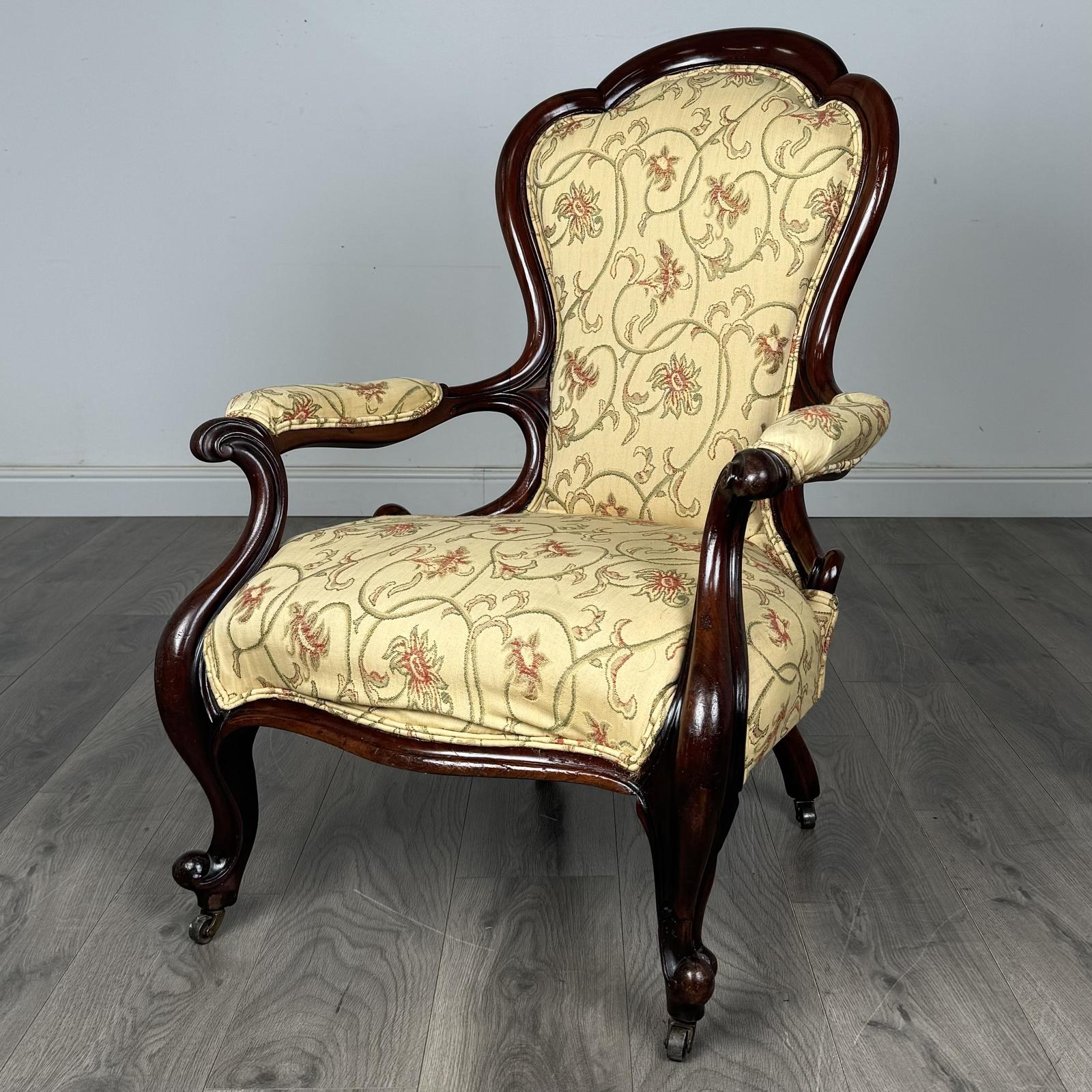 Antique 19th Century Armchair In Mahogany (1 of 12)