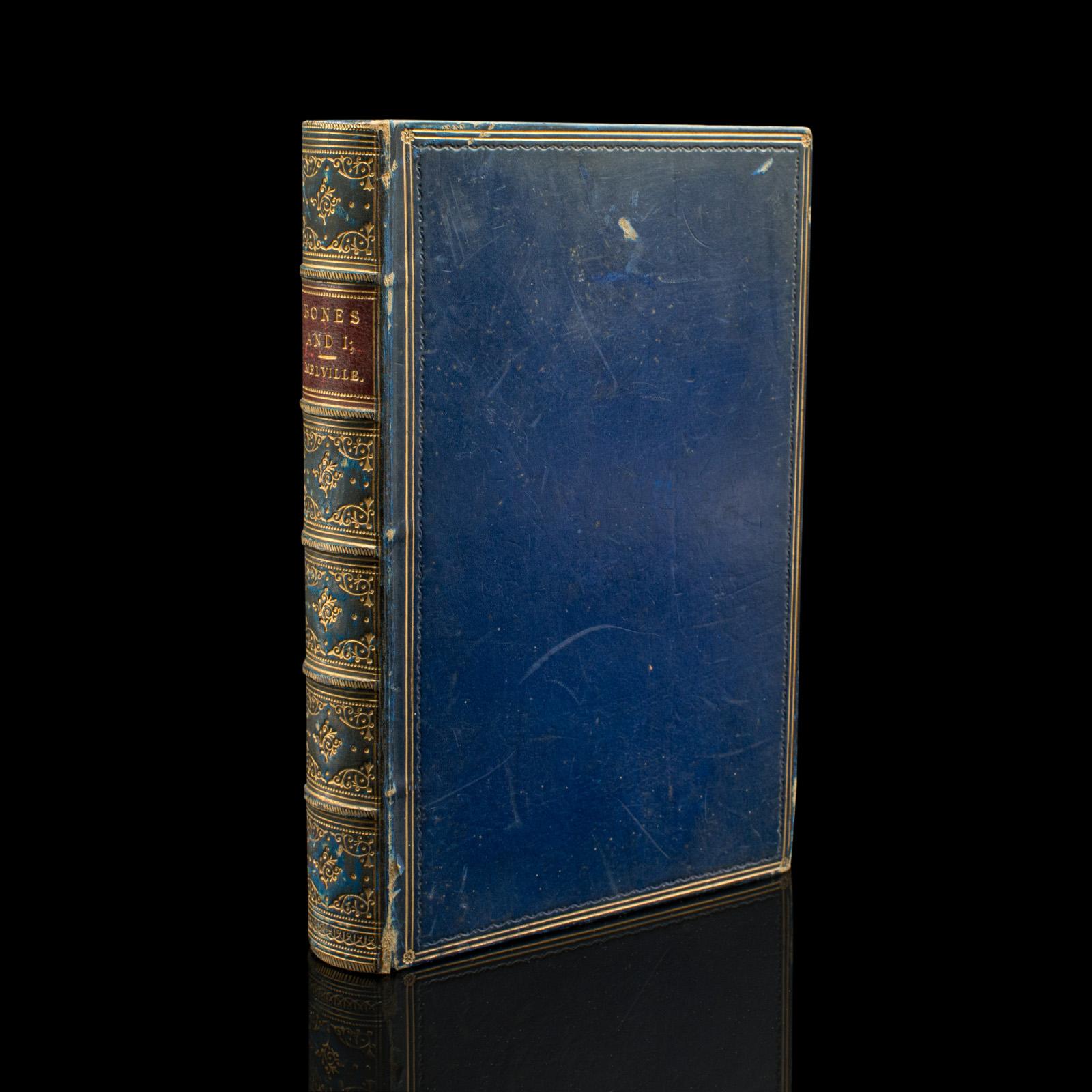 Antique Book, Bones and I, Whyte-Melville, English, Novel, Victorian, Circa 1880 (1 of 12)
