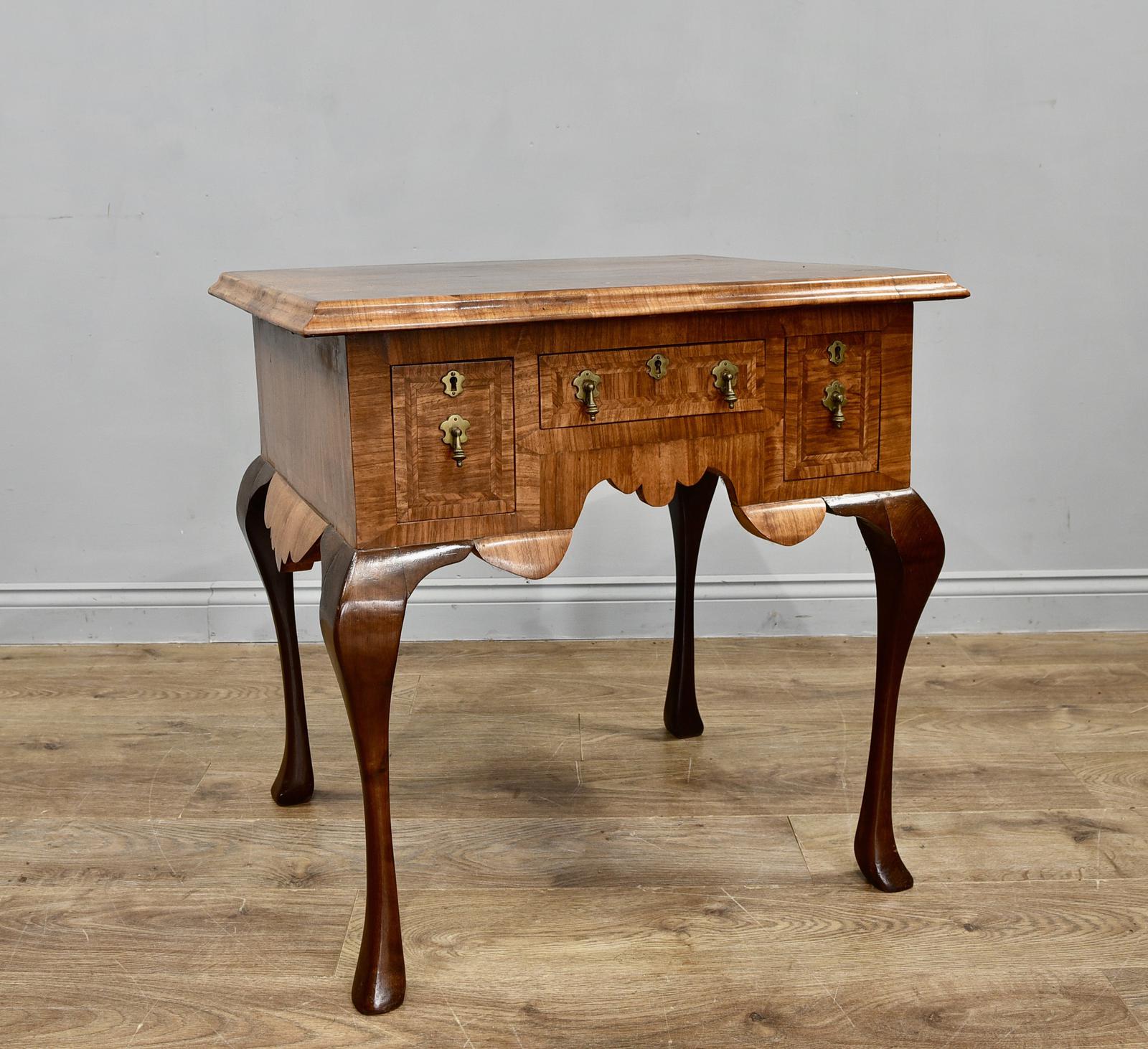 Antique Walnut Lowboy Hall Table (1 of 1)