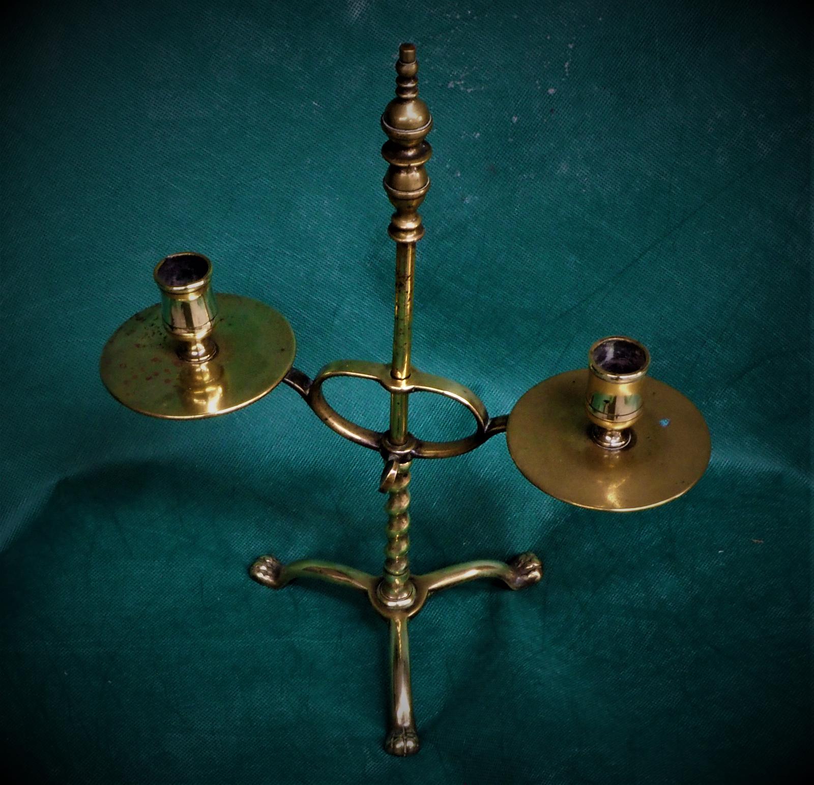 Georgian Brass Students Lamp (1 of 2)