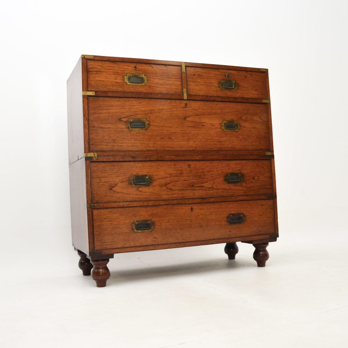 Antique Military Campaign Chest of Drawers (1 of 12)