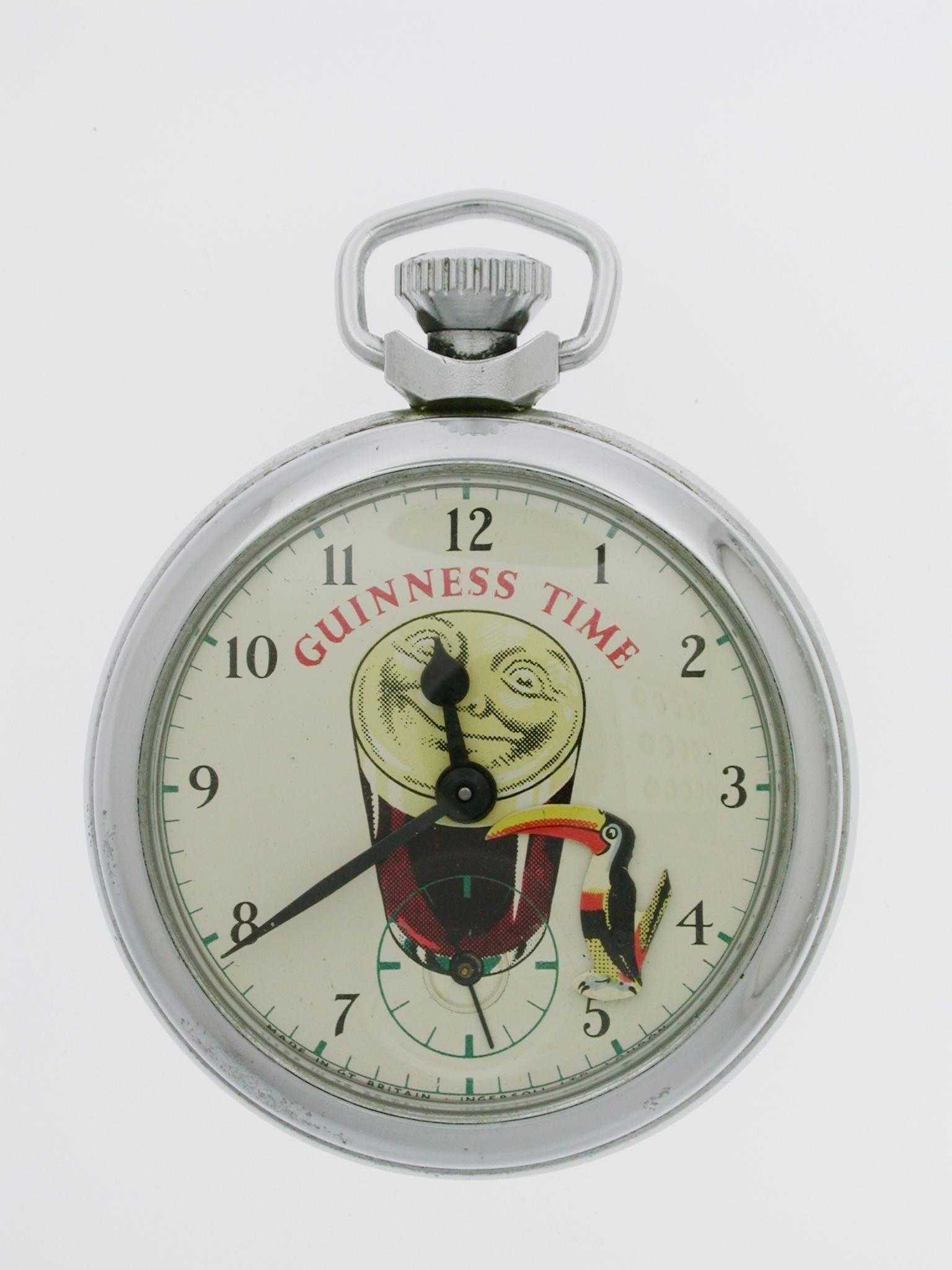 Guinness Time Pocket Watch by Ingersoll Swiss 1950 (1 of 4) Guinness Time Pocket Watch by Ingersoll Swiss 1950 (1 of 4)