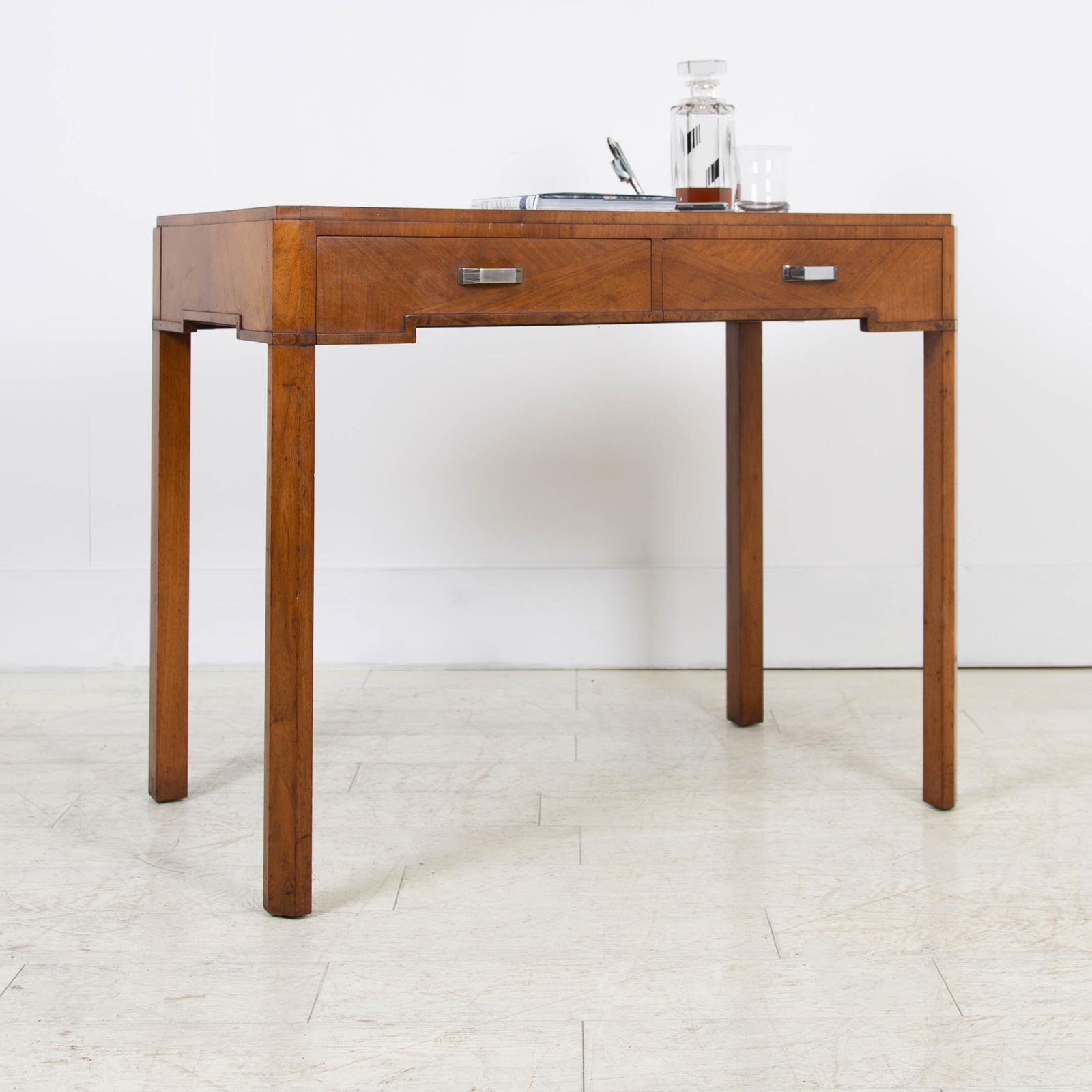 Very Attractive 2 Drawer Art Deco Desk C1930 (1 of 14) Very Attractive 2 Drawer Art Deco Desk C1930 (1 of 14)