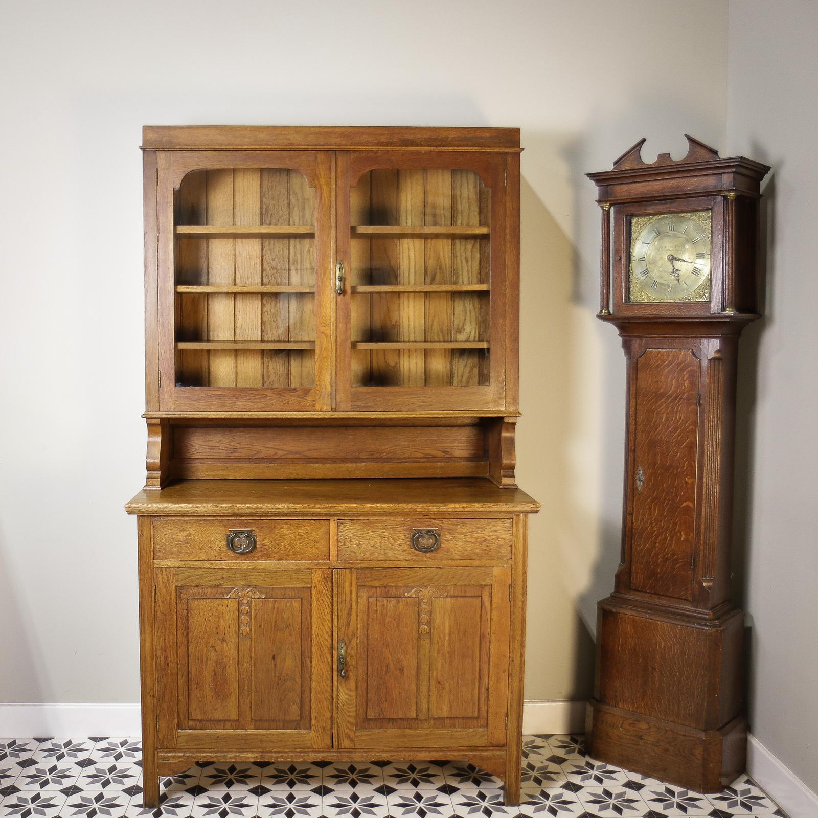 Arts & Crafts Oak Dresser Bookcase with Glazed Doors (1 of 23) Arts & Crafts Oak Dresser Bookcase with Glazed Doors (1 of 23)