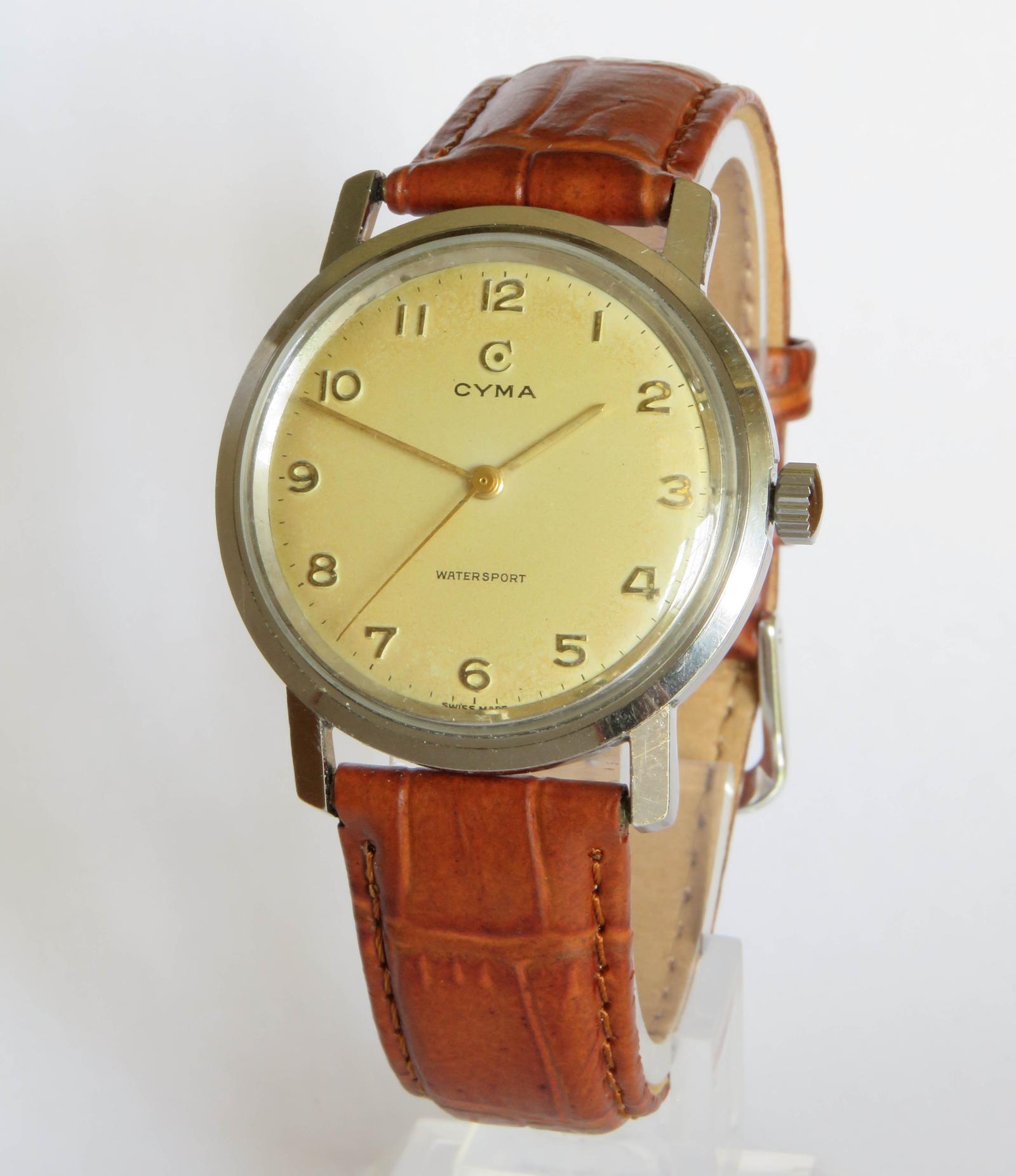 Watch : Gents 1950s Cyma Wrist Watch (1 of 4)