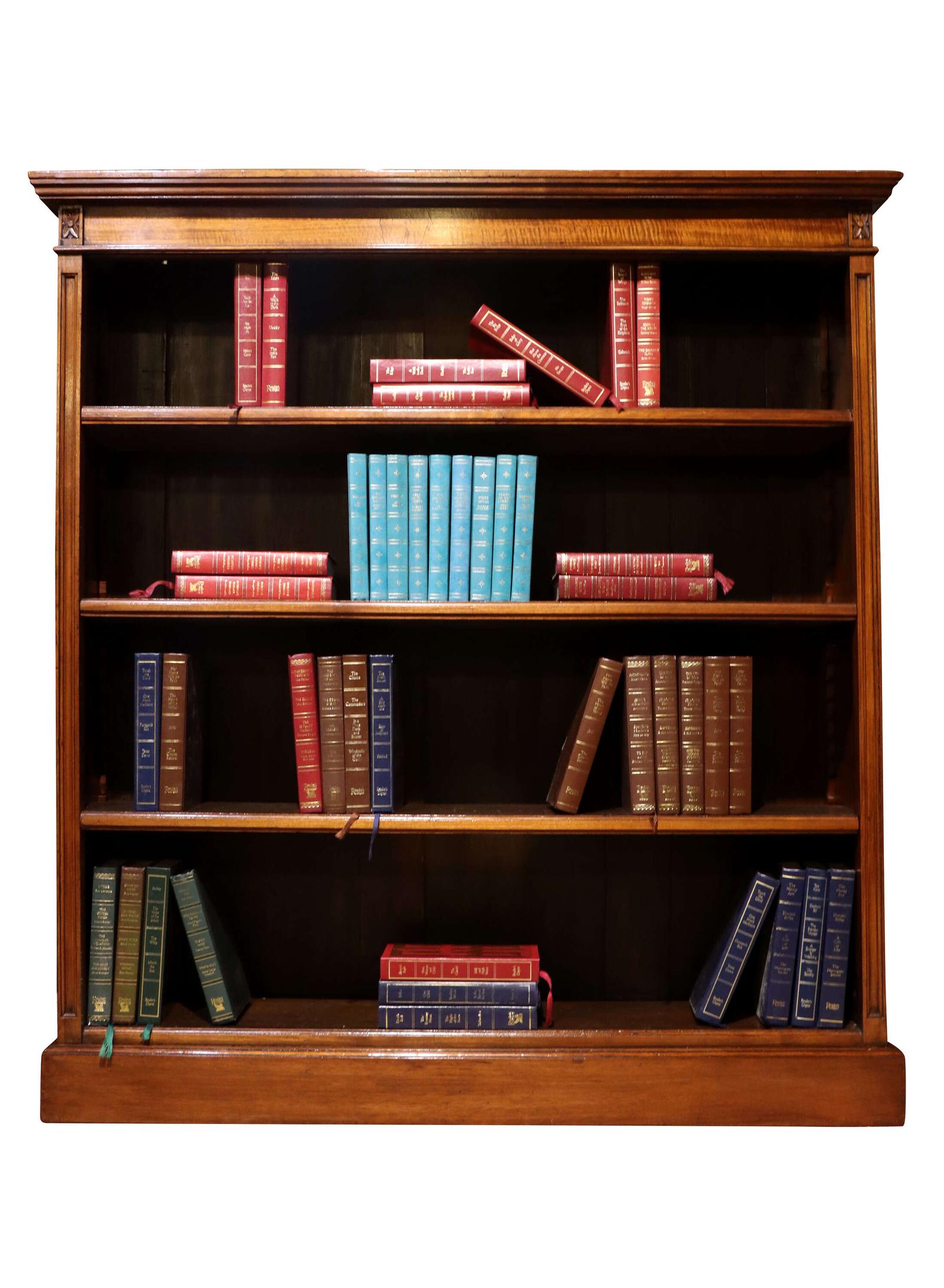Victorian Walnut Open Bookcase with Three Adjustable Shelves, c.1880 (1 of 5) Victorian Walnut Open Bookcase with Three Adjustable Shelves, c.1880 (1 of 5)