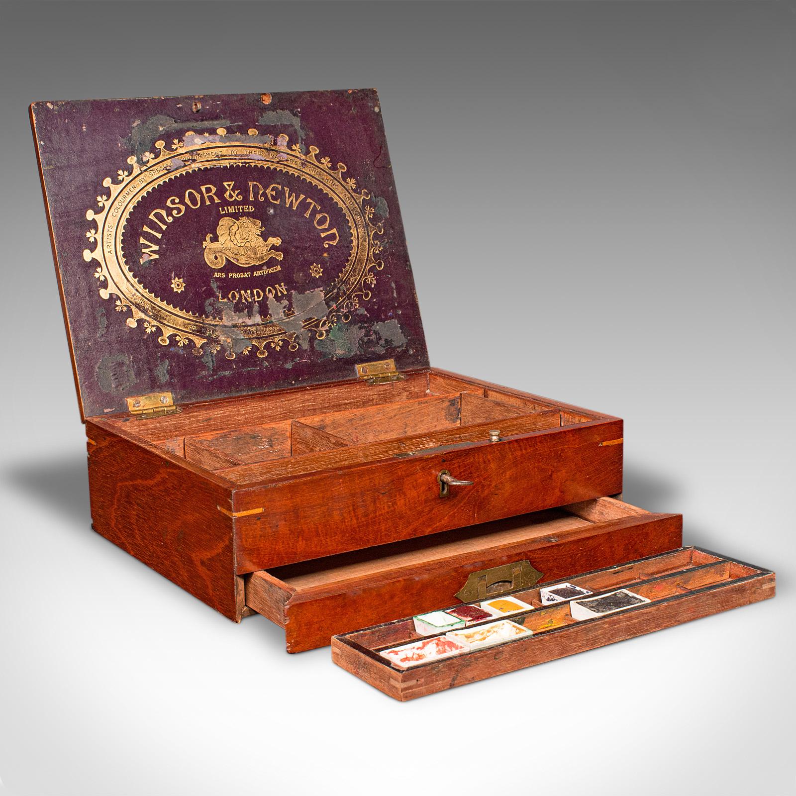 Antique Artist's Box, English, Walnut, Paint Palette, Winsor & Newton, Victorian (1 of 12) Antique Artist's Box, English, Walnut, Paint Palette, Winsor & Newton, Victorian (1 of 12)
