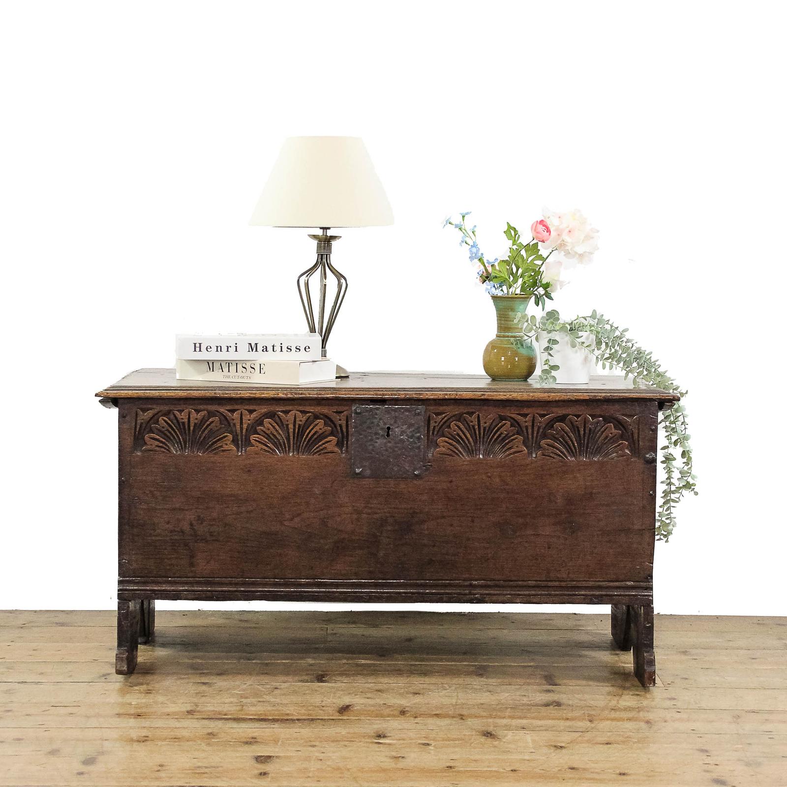 Antique 17th Century Oak Six Plank Coffer (1 of 9) Antique 17th Century Oak Six Plank Coffer (1 of 9)