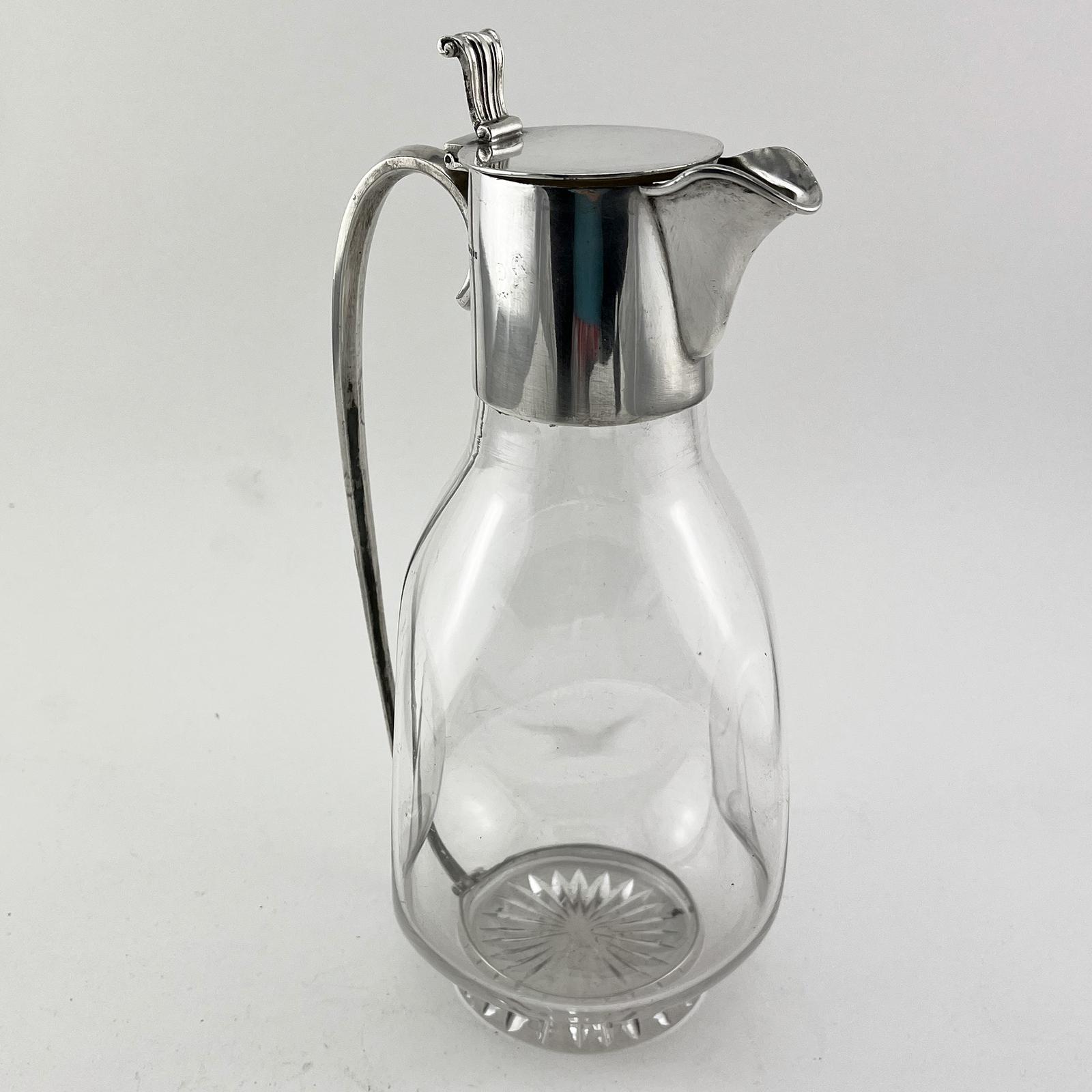 Plain Glass Victorian Silver Plated William Hutton Claret Jug (1 of 6) Plain Glass Victorian Silver Plated William Hutton Claret Jug (1 of 6)