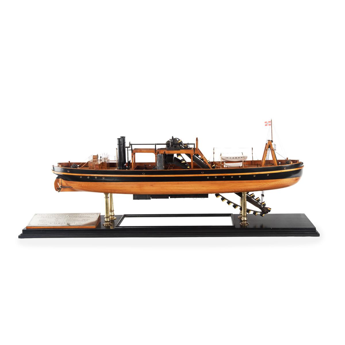Builders’ Model of a Patent Twin Screw Hopper Dredger by W. Simons of Renfrew c.1878-1888 (1 of 21) Builders’ Model of a Patent Twin Screw Hopper Dredger by W. Simons of Renfrew c.1878-1888 (1 of 21)