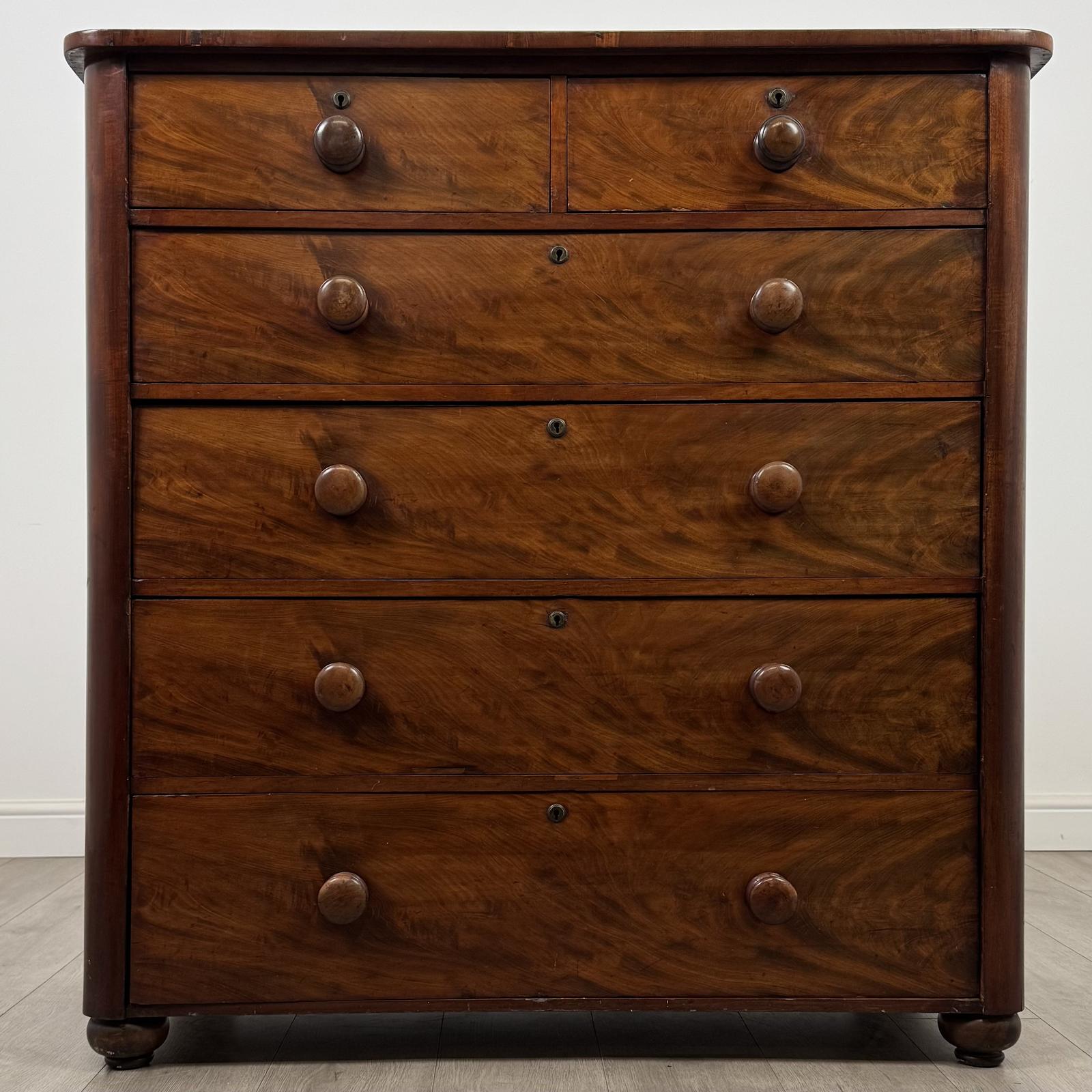 Antique 19th Century Victorian Chest Of Drawers In Mahogany (1 of 11) Antique 19th Century Victorian Chest Of Drawers In Mahogany (1 of 11)