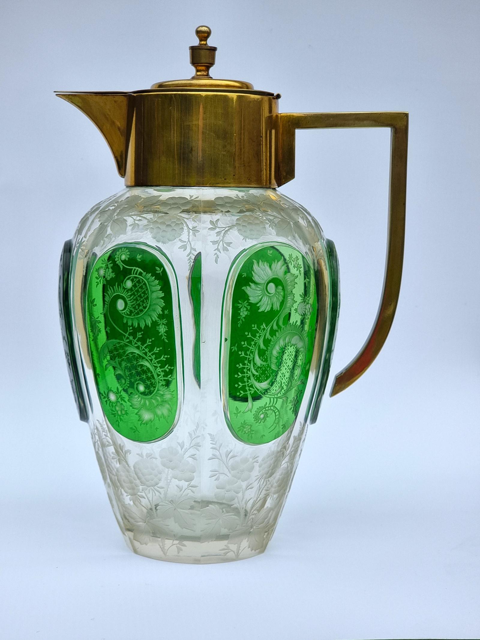 A 19th Century Bohemian Glass Claret Jug Circa 1890 (1 of 14)