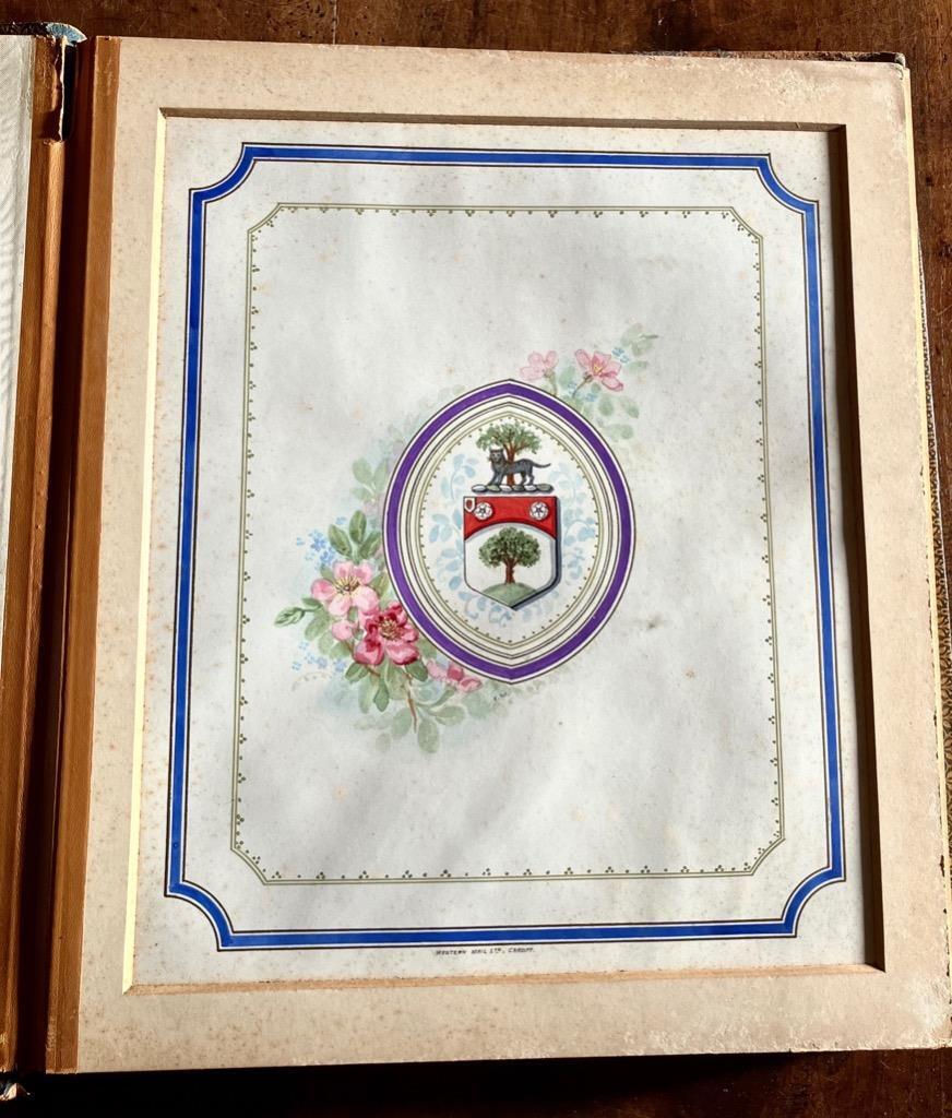 Rare 1906 Cardiff Presentation Album To Sir Fortescue Flannery Hand Decorations (1 of 5)