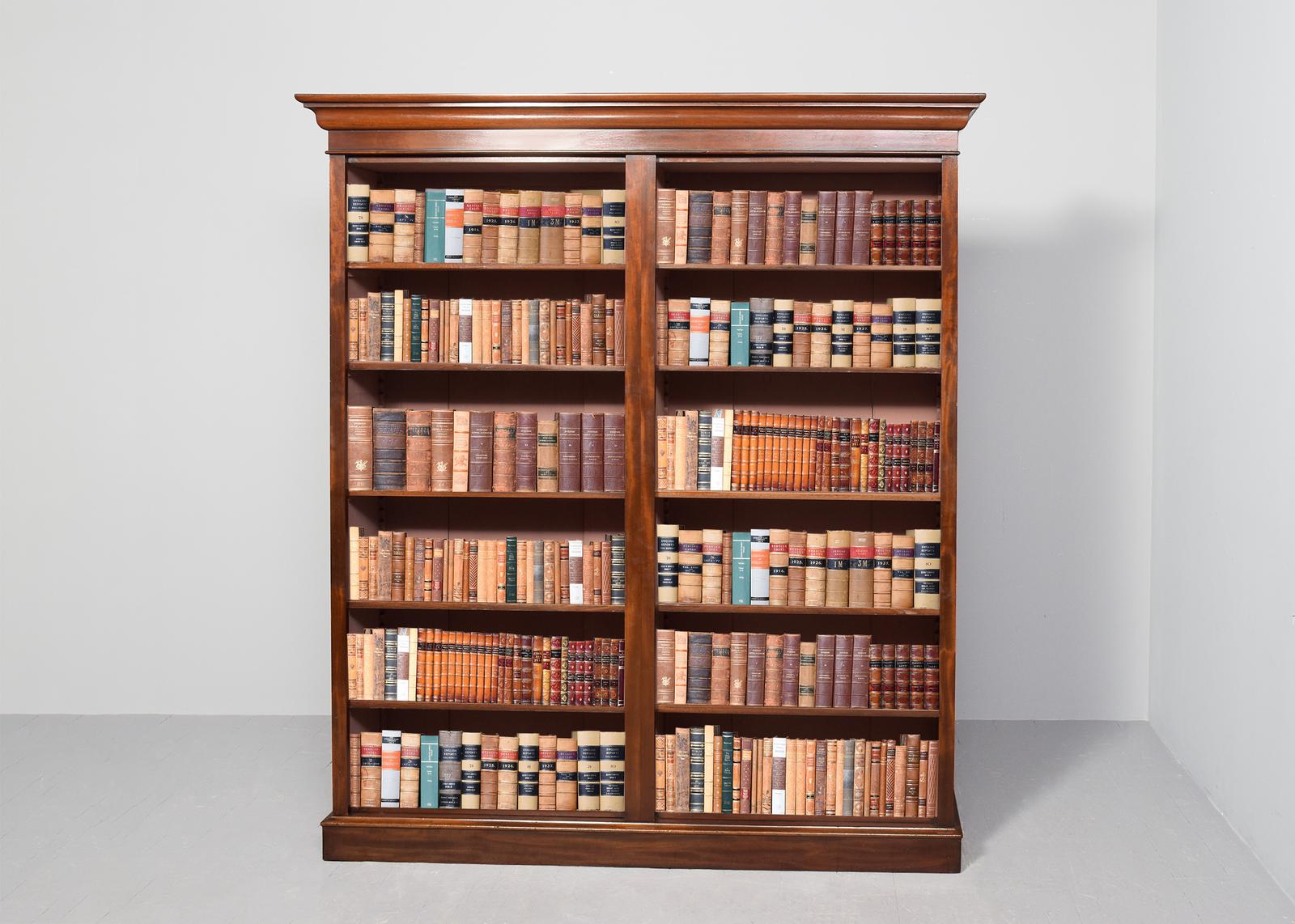 Mid Victorian Tall Mahogany Two-part Open Bookcase with 5 Adjustable Shelves (1 of 9) Mid Victorian Tall Mahogany Two-part Open Bookcase with 5 Adjustable Shelves (1 of 9)