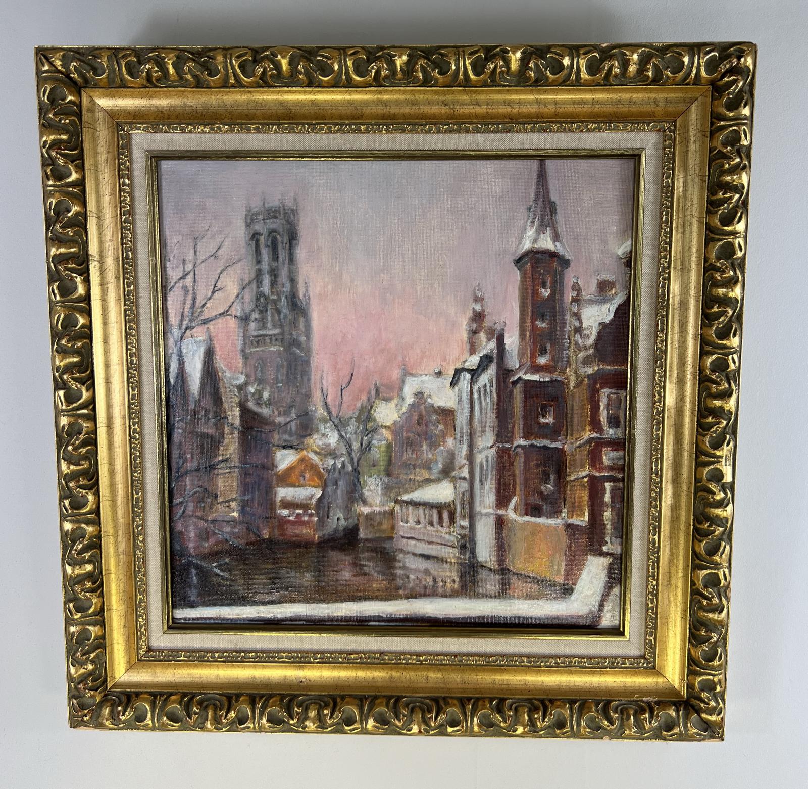 Vintage Oil Painting in Frame (1 of 10)