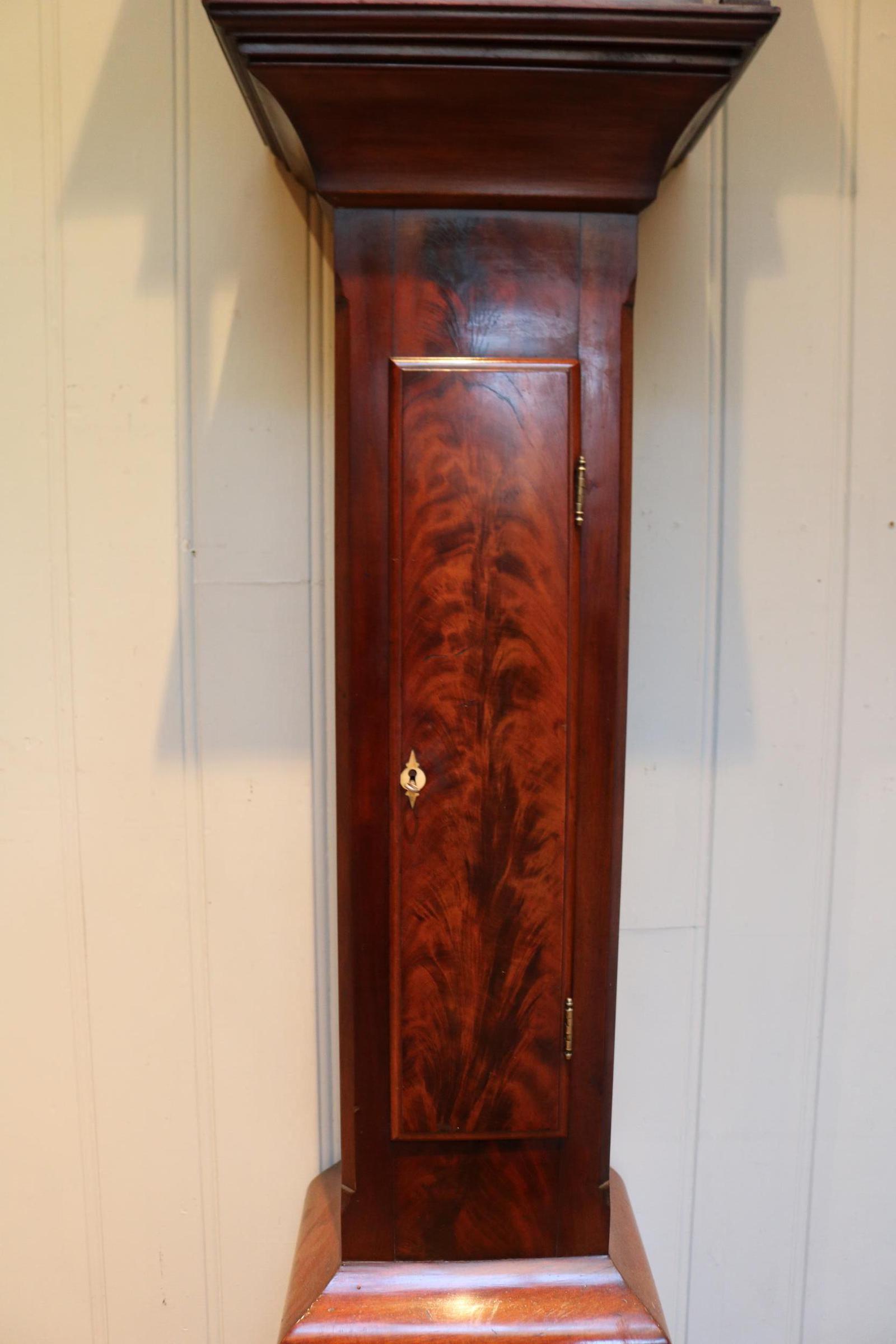 19th Century Mahogany Grandmother Clock (1 of 10)