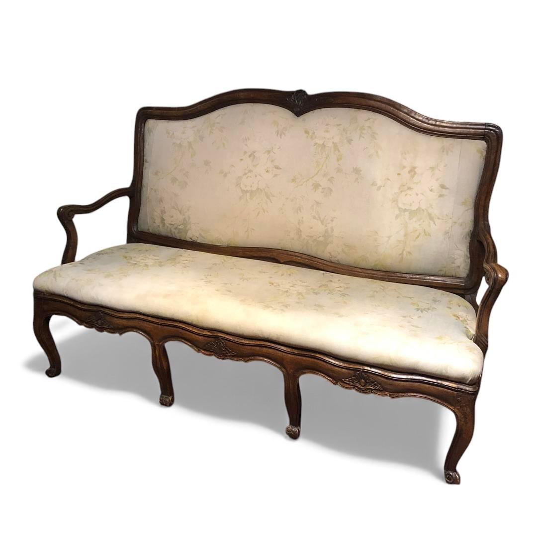 Antique French Oak Framed Settee 19th Century (1 of 21) Antique French Oak Framed Settee 19th Century (1 of 21)