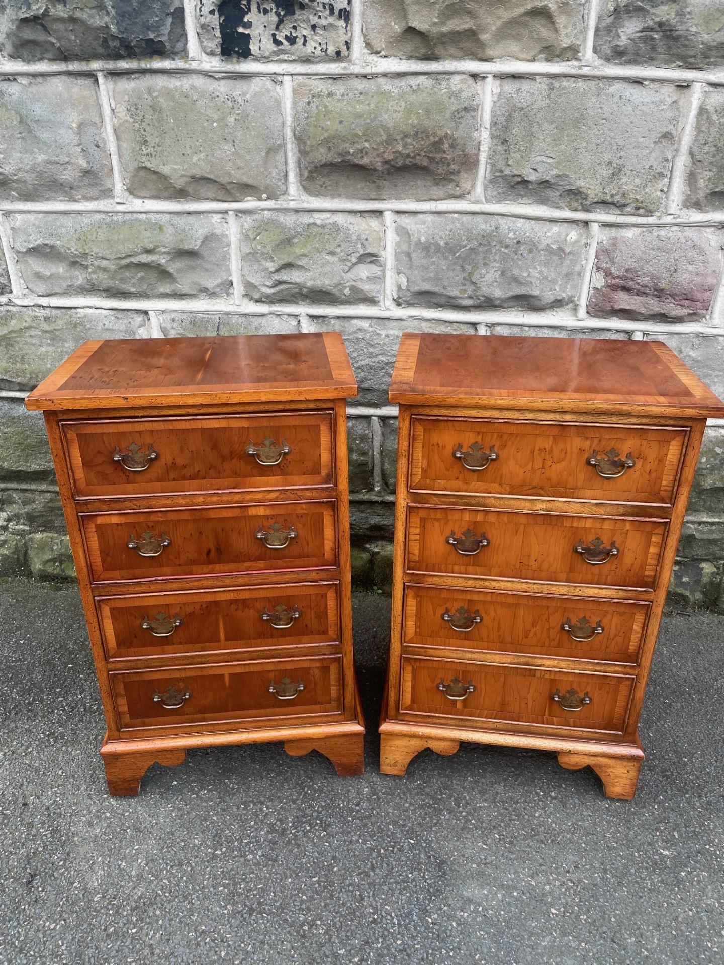 Pair Vintage 4 Draw Bedside Chest Draws (1 of 10) Pair Vintage 4 Draw Bedside Chest Draws (1 of 10)
