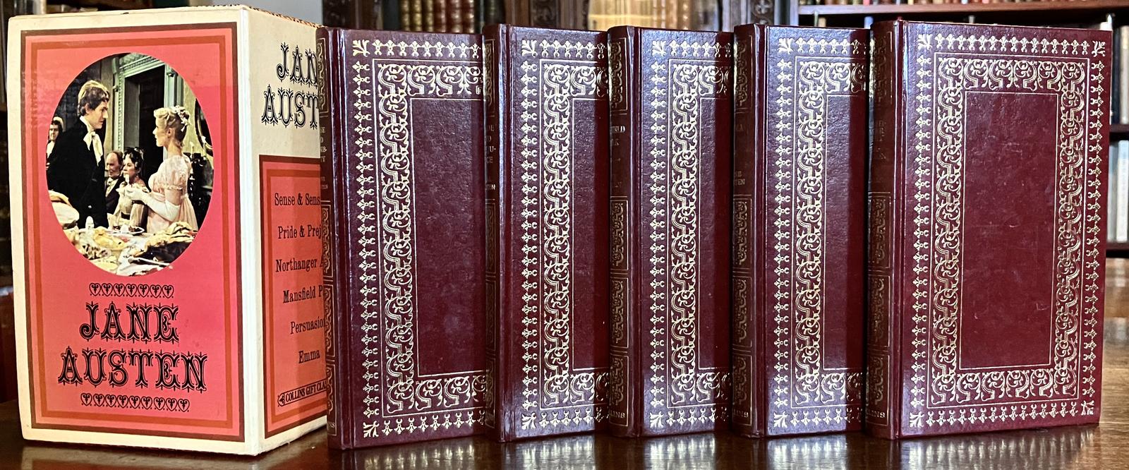 Jane Austen Boxed Set 5 x Volumes Gilt Decorated Bindings Scarce (1 of 3)