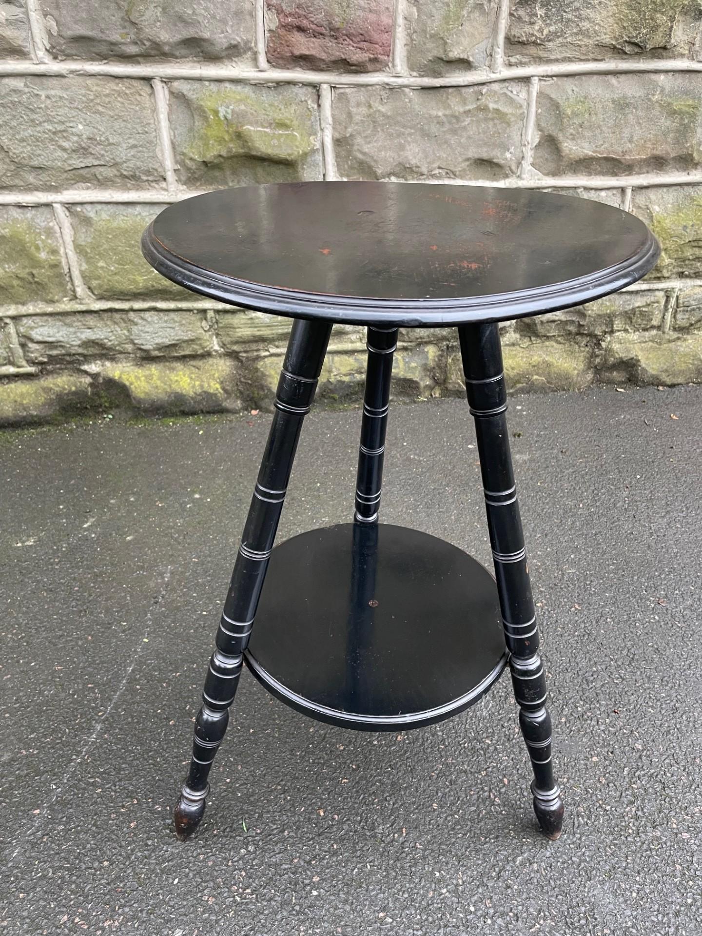 Antique Aesthetic Ebonised Table (1 of 4)