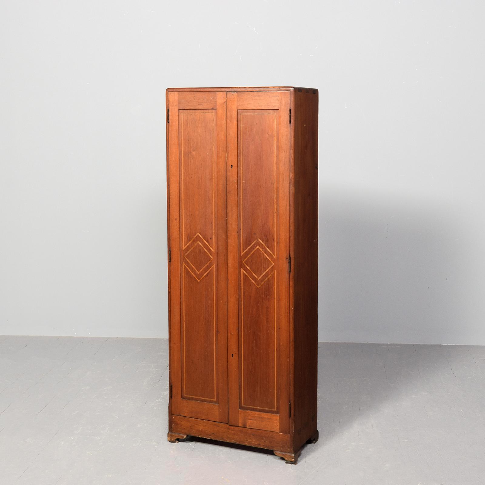 Unusual Walnut And Inlaid 2-door Cigar Cabinet (1 of 8) Unusual Walnut And Inlaid 2-door Cigar Cabinet (1 of 8)
