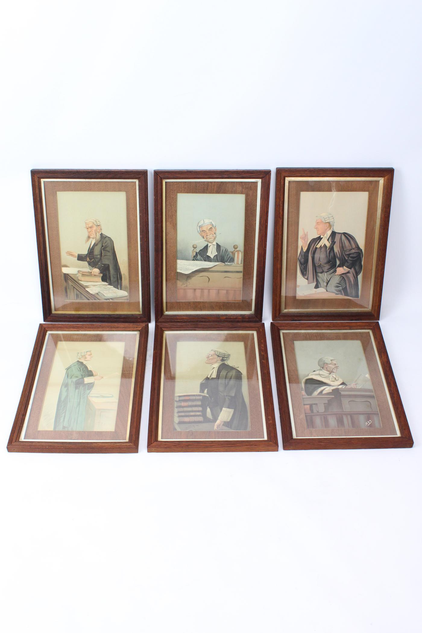 Set 6 Antique Vanity Fair Spy Judge Prints (1 of 13) Set 6 Antique Vanity Fair Spy Judge Prints (1 of 13)