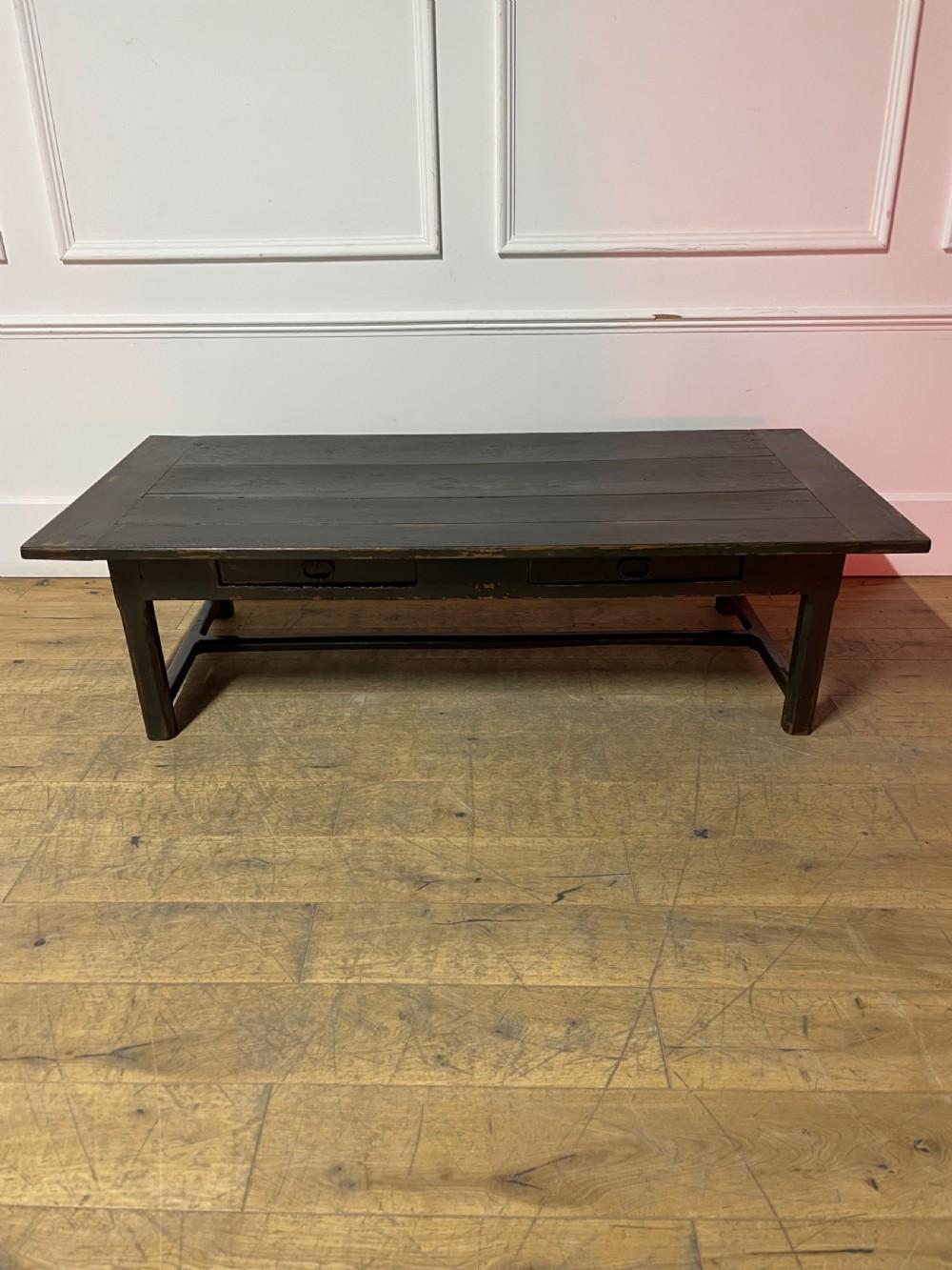 Antique Painted Oak Coffee Table (1 of 7)