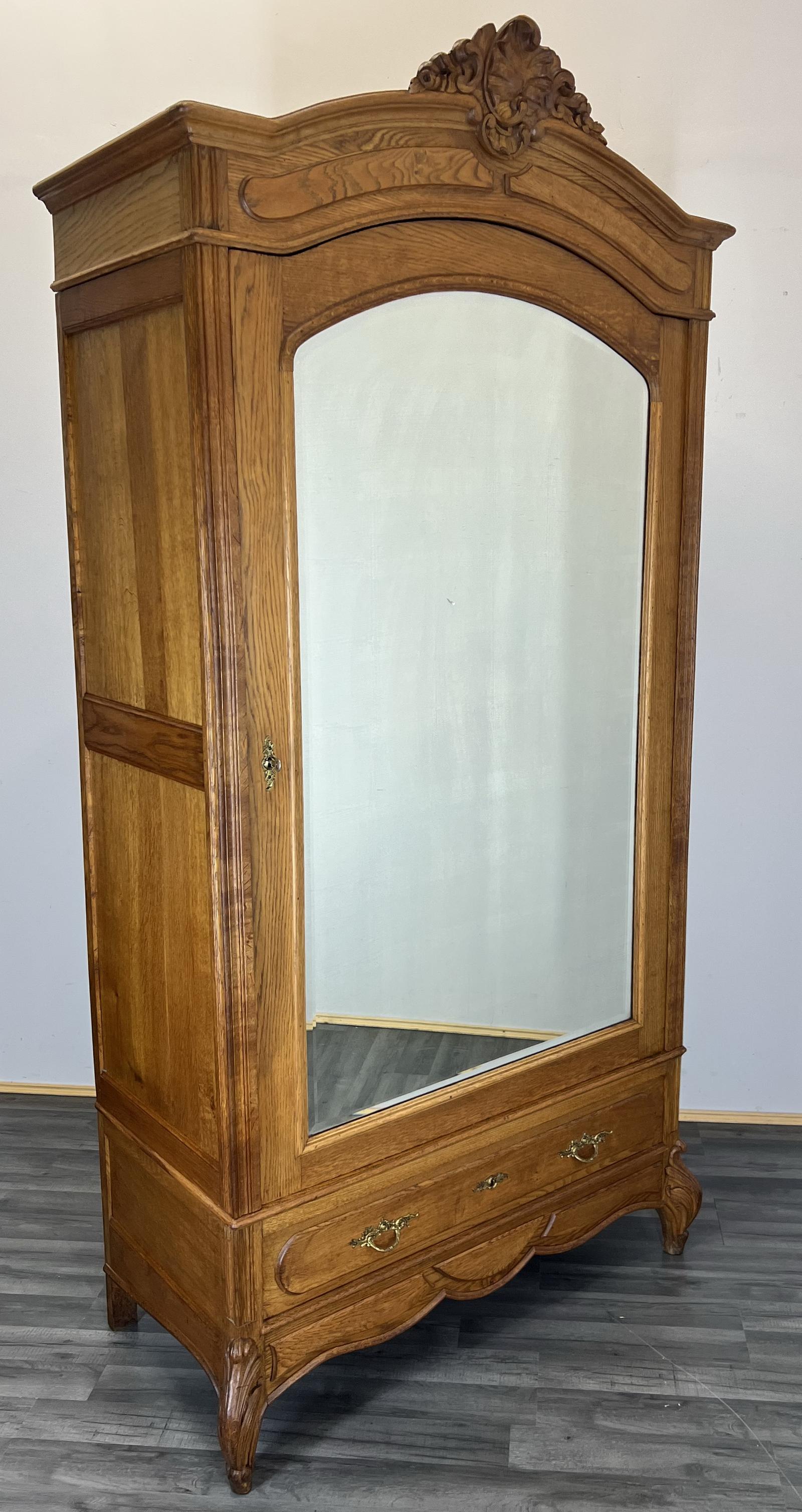 Impressive Antique French Armoire Wardrobe with Mirror (1 of 13) Impressive Antique French Armoire Wardrobe with Mirror (1 of 13)