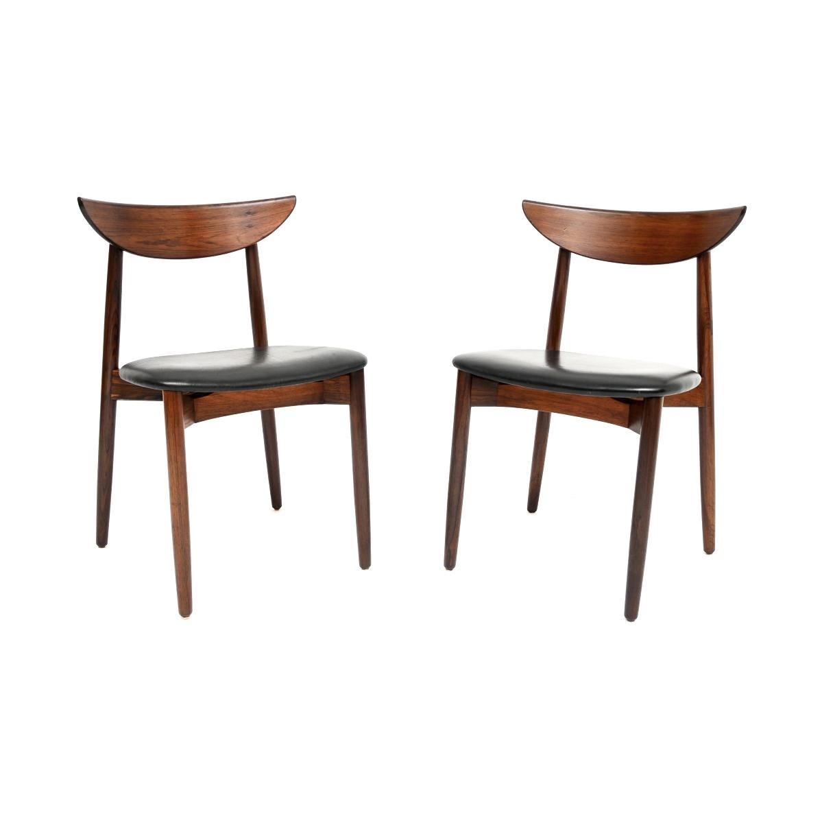 Pair of Danish Vintage Rosewood Dining Chairs by Harry Ostergaard for Randers (1 of 10) Pair of Danish Vintage Rosewood Dining Chairs by Harry Ostergaard for Randers (1 of 10)