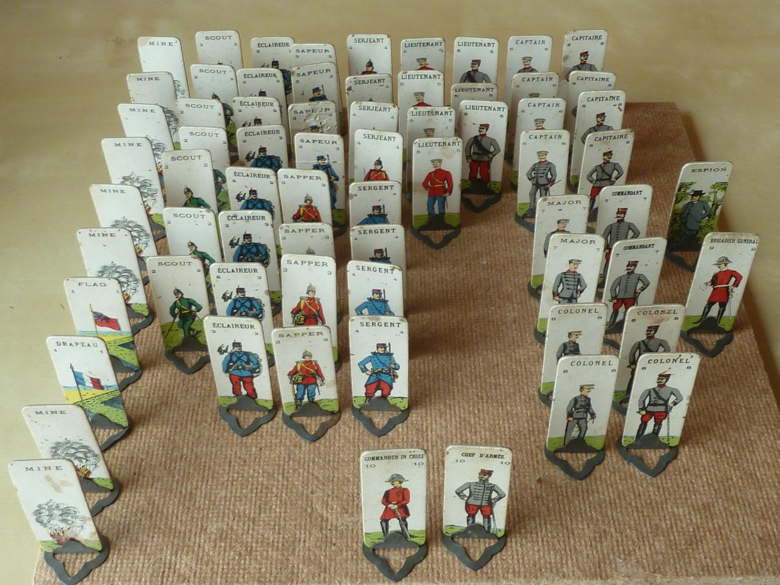 L’Attaque Board Game WW1 Period British & French Military Pieces Boer War (1 of 7)