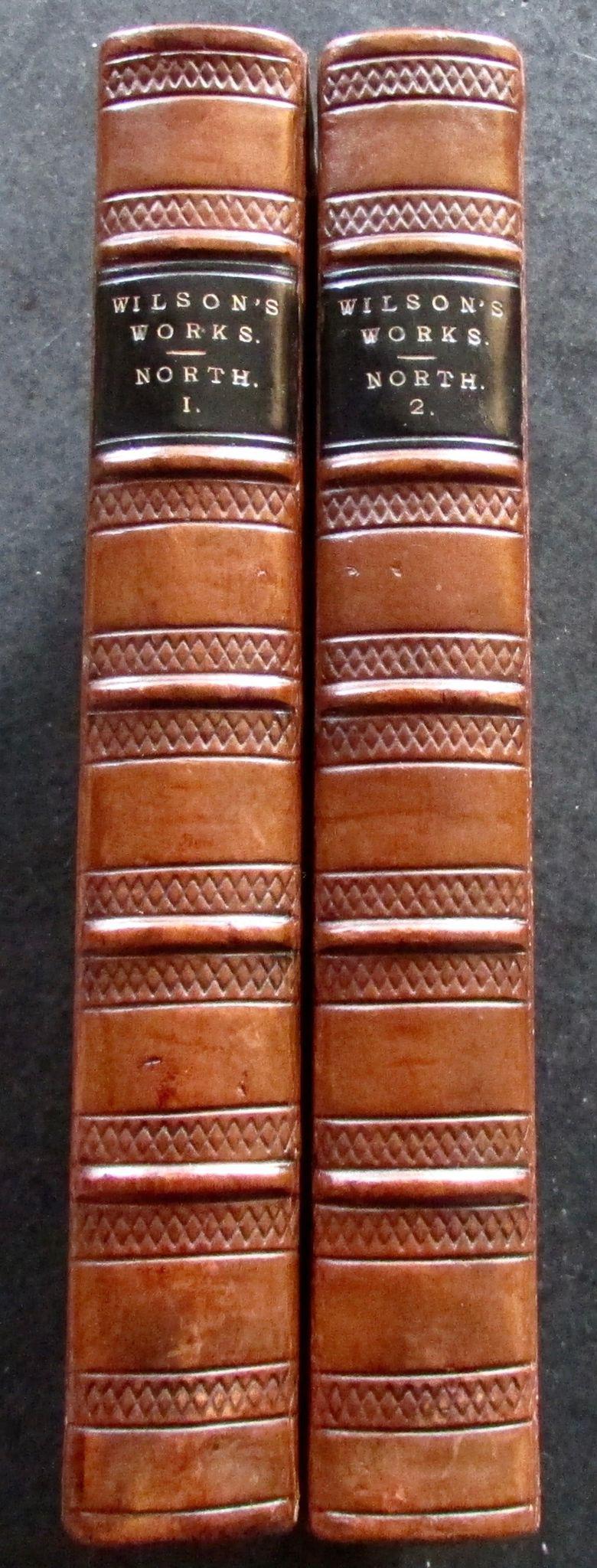 1864 Recreations of Christopher North Complete in 2 Leather Bound Volumes (1 of 3)