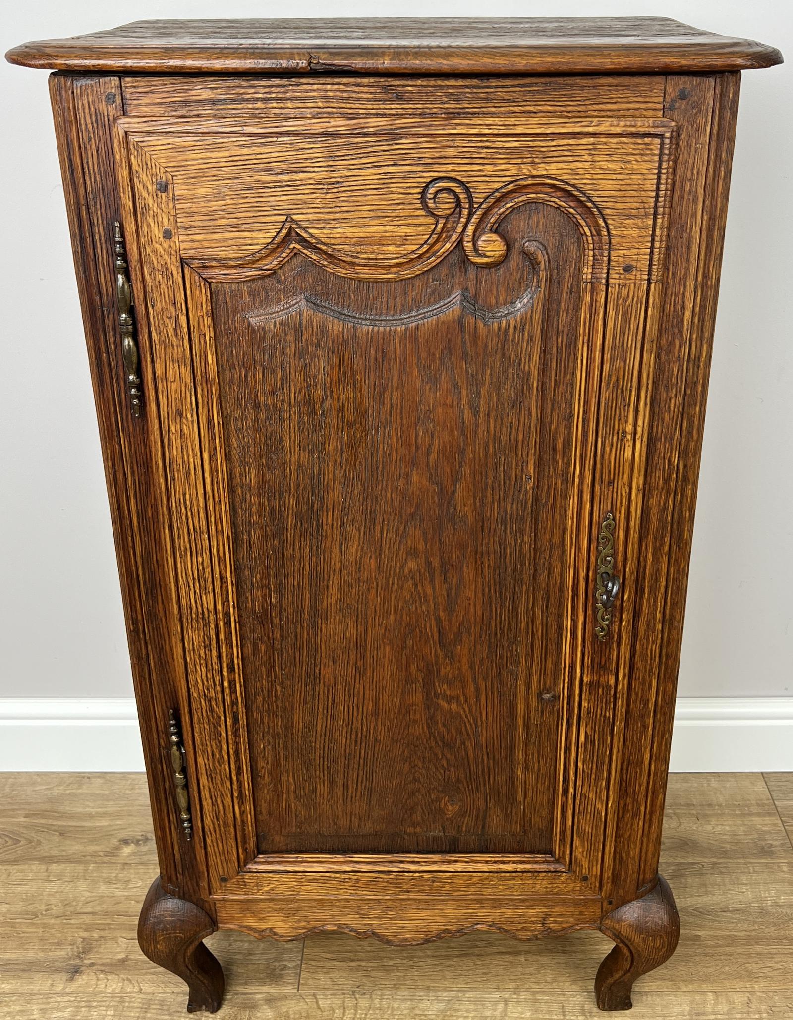 Cabinet Antique French Style Oak Sideboard with Carved Cupboard (1 of 13) Cabinet Antique French Style Oak Sideboard with Carved Cupboard (1 of 13)