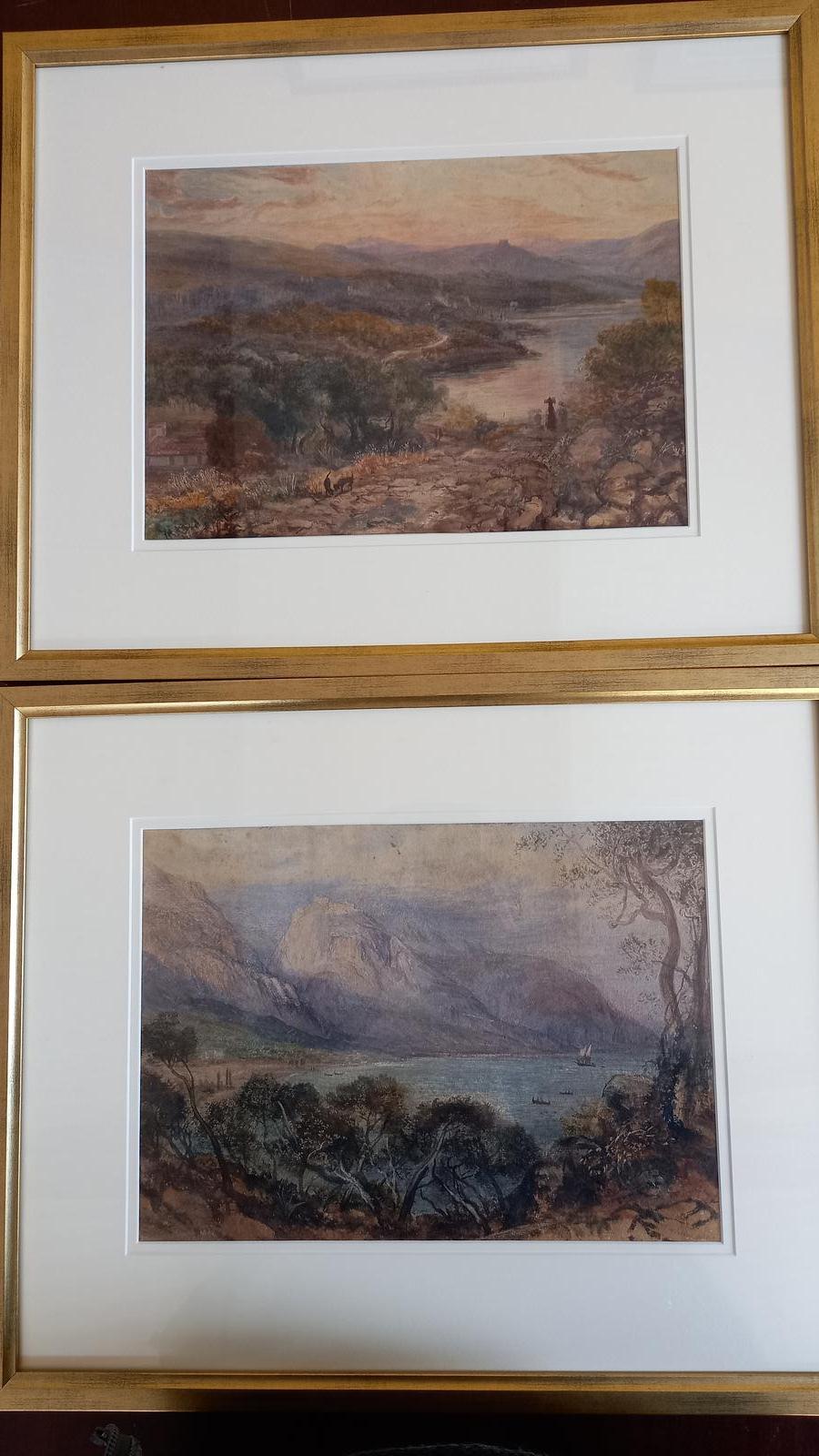 Pair of John Williams Watercolour Paintings (1 of 3)