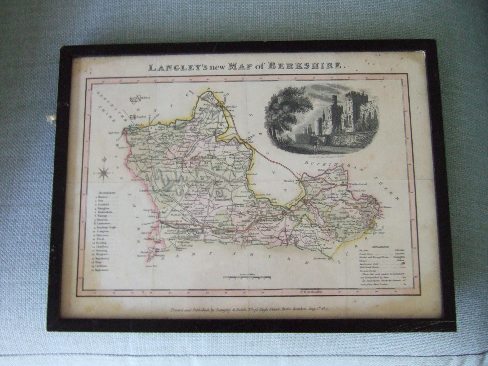 Langley's New Map of Berkshire 1817 (1 of 4) Langley's New Map of Berkshire 1817 (1 of 4)