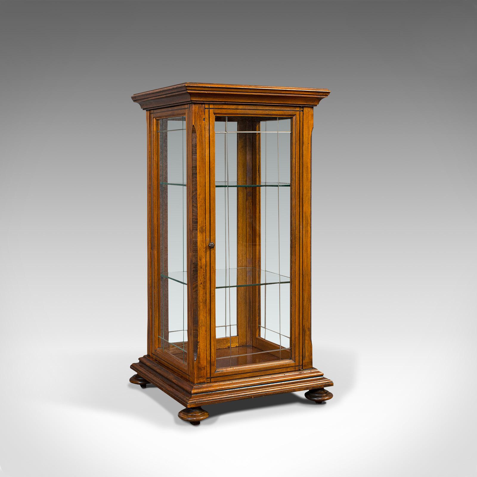 Antique Shop Display Cabinet, English, Oak, Walnut, Showcase, Edwardian c.1910 (1 of 10) Antique Shop Display Cabinet, English, Oak, Walnut, Showcase, Edwardian c.1910 (1 of 10)