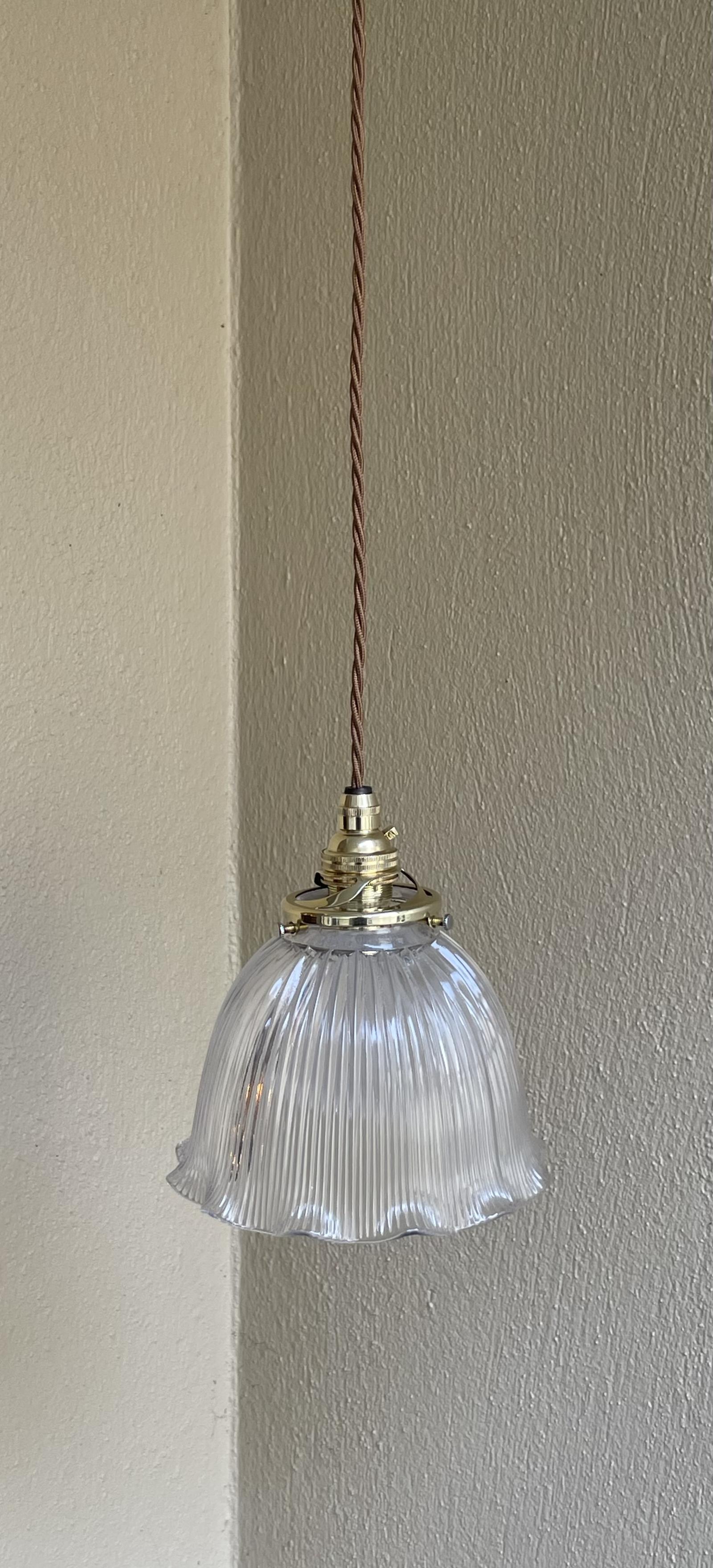Edwardian Holophane Pendant Light (1 of 6)