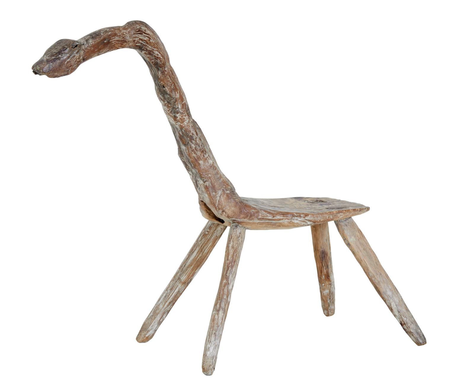 19th Century Natural Form Oak Childs Stool (1 of 8)