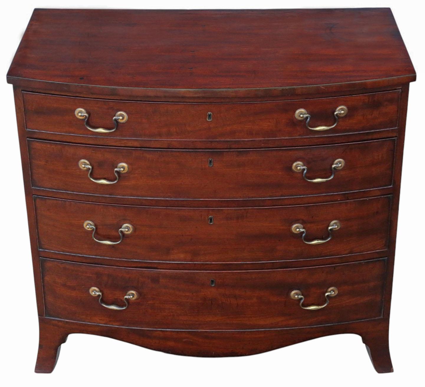 Antique Late 18th / Early 19th Century Georgian c.1800 Mahogany Chest of Drawers – Fine Quality (1 of 7)