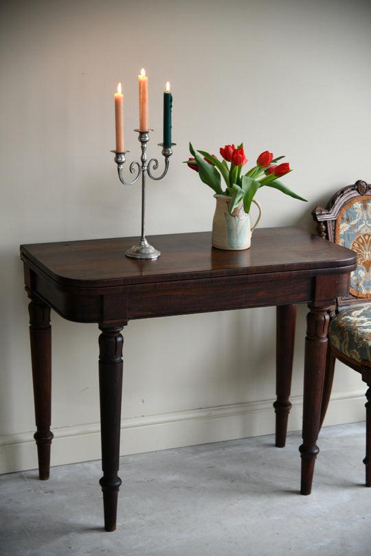 Antique Rosewood Card Table (1 of 11)