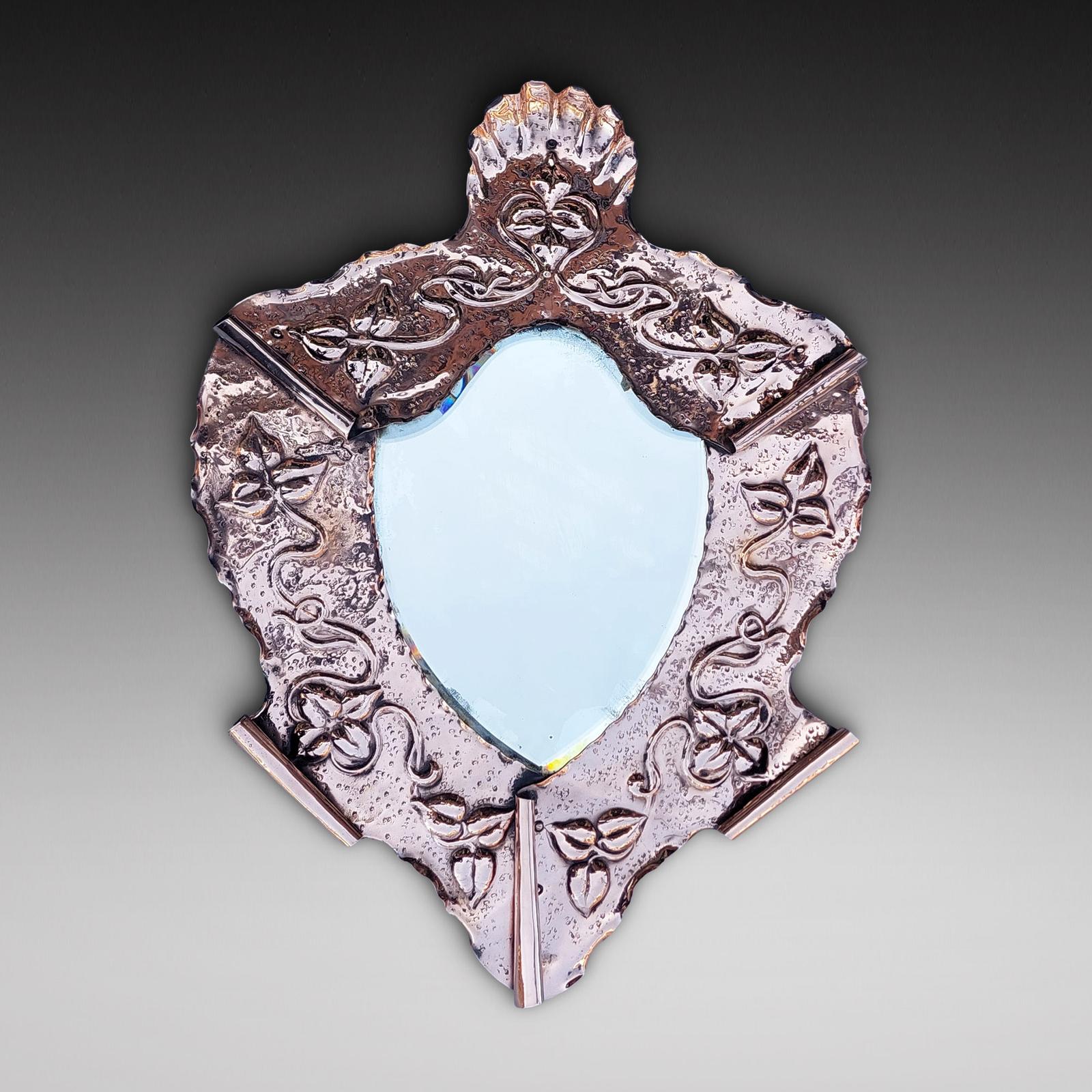 Arts and Crafts Copper Framed Wall Mirror (1 of 11) Arts and Crafts Copper Framed Wall Mirror (1 of 11)