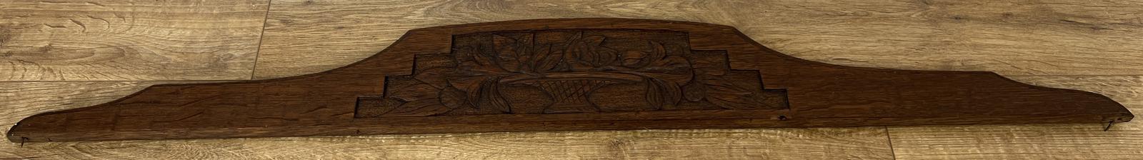 Pediment Antique French Style Oak Hand Carved Decorative Crest (1 of 6) Pediment Antique French Style Oak Hand Carved Decorative Crest (1 of 6)