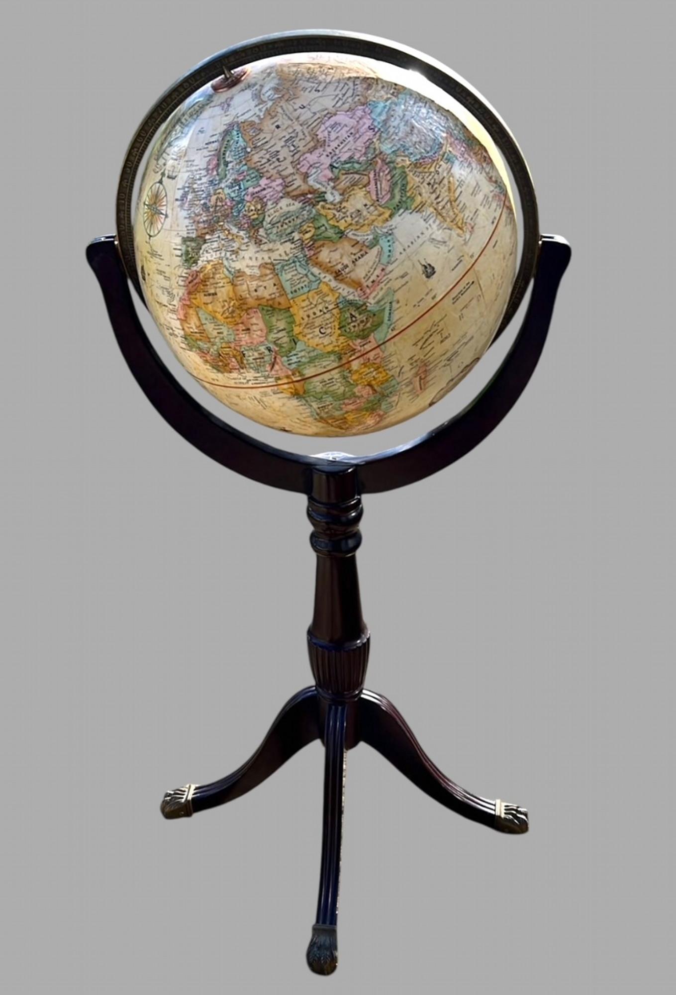 Replogle 16-inch “World Classic Series” Globe on Wooden Tripod Stand (1 of 10)