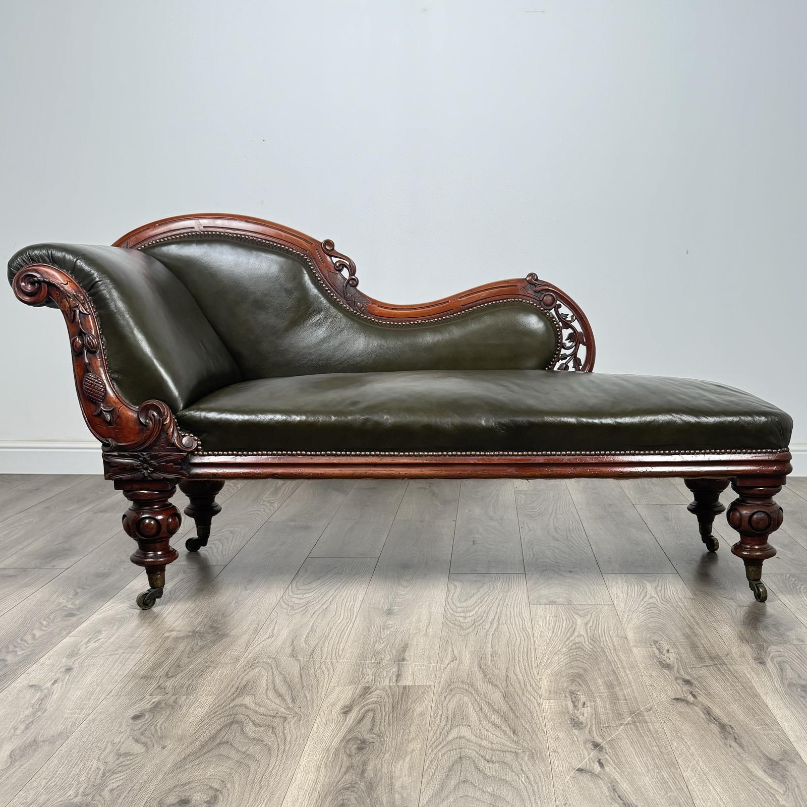 Antique 19th Century Fine Quality Chaise Lounge in Mahogany (1 of 13) Antique 19th Century Fine Quality Chaise Lounge in Mahogany (1 of 13)