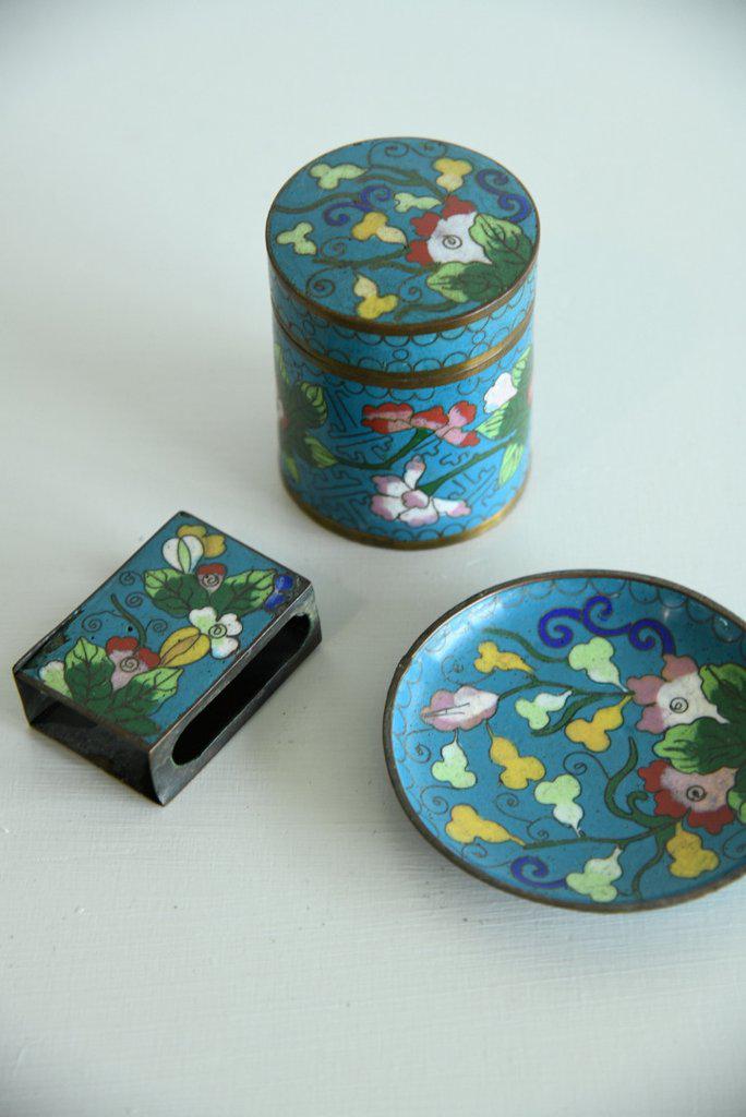Chinese Enamel Set (1 of 9)