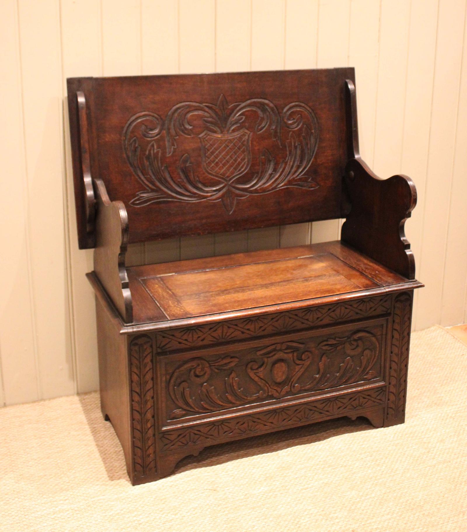 Solid Oak Monks Bench (1 of 12) Solid Oak Monks Bench (1 of 12)